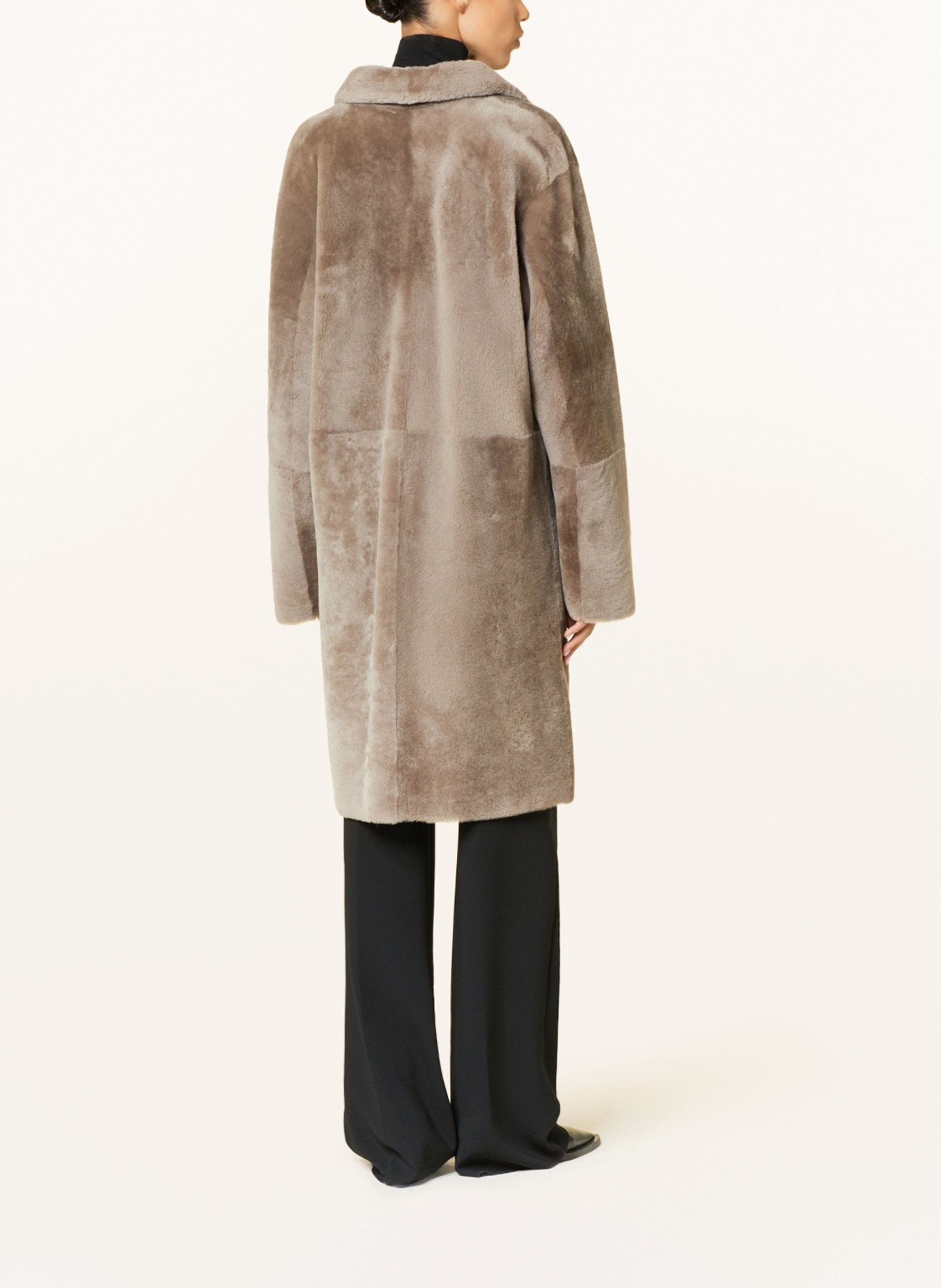 ARMA Real fur coat COPENHAGEN reversible, Color: TAUPE (Image 4)