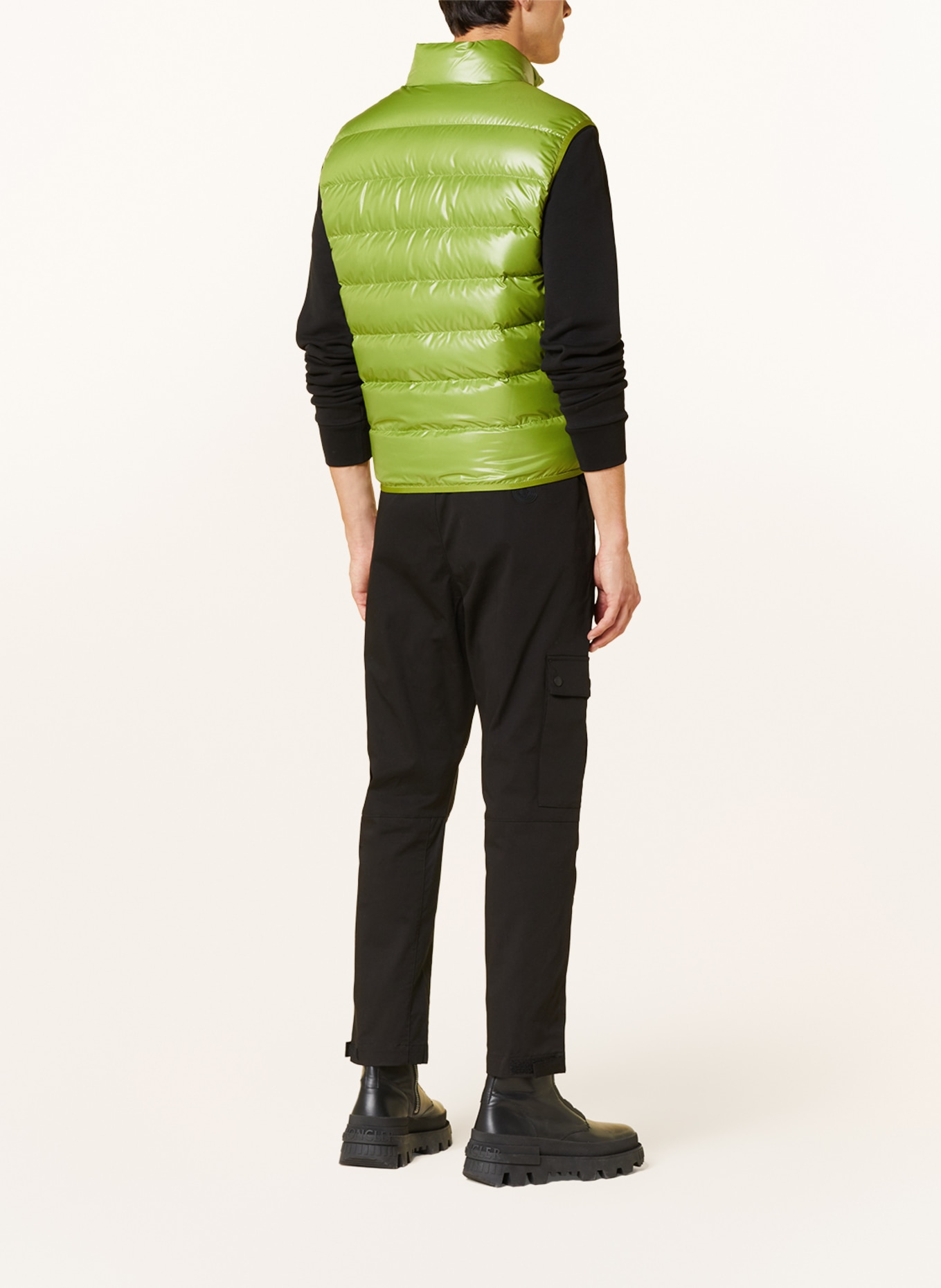 MONCLER Down vest AUBE, Color: LIGHT GREEN (Image 3)
