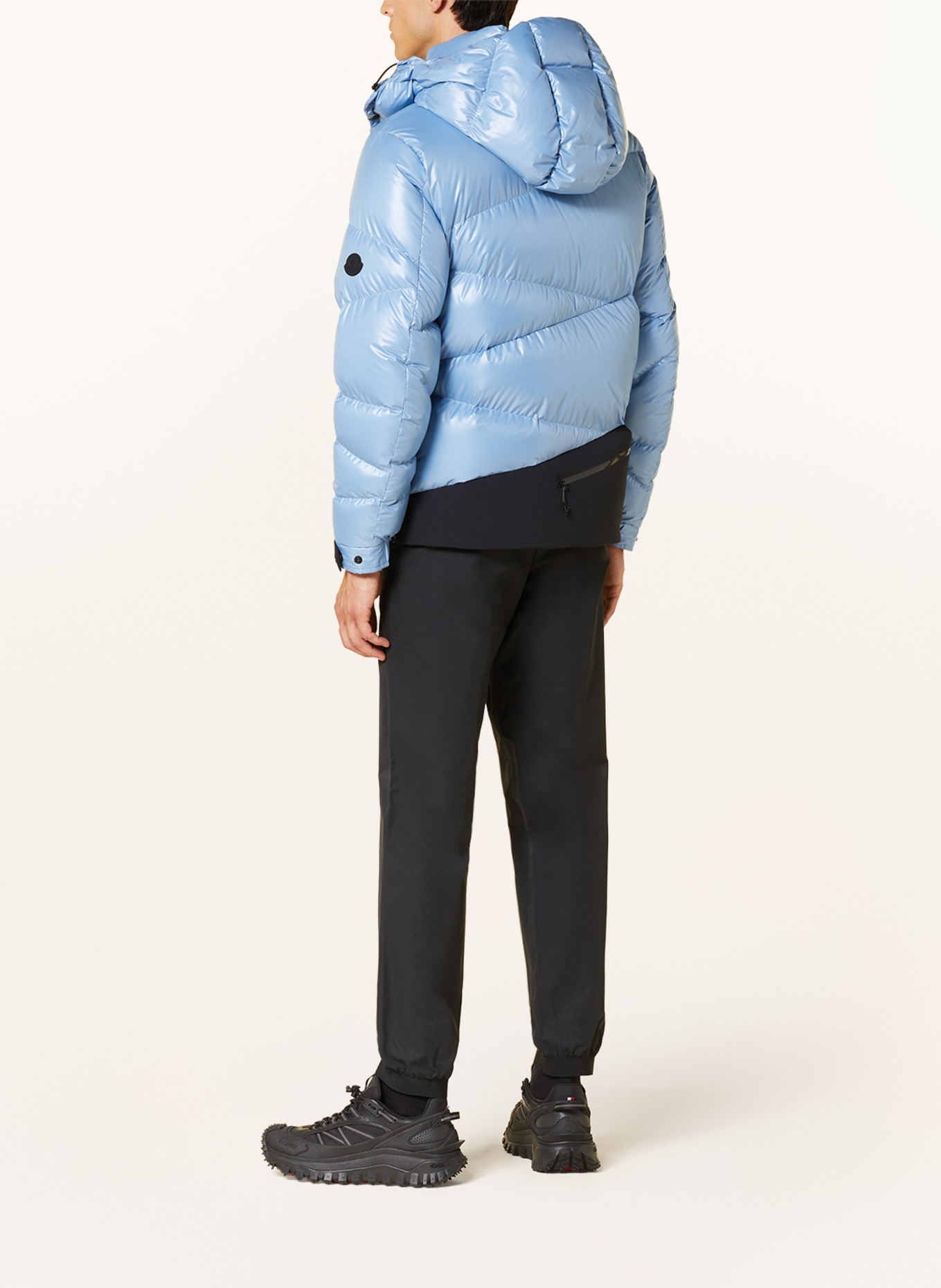 MONCLER Down jacket YONNE with removable hood, Color: LIGHT BLUE (Image 3)