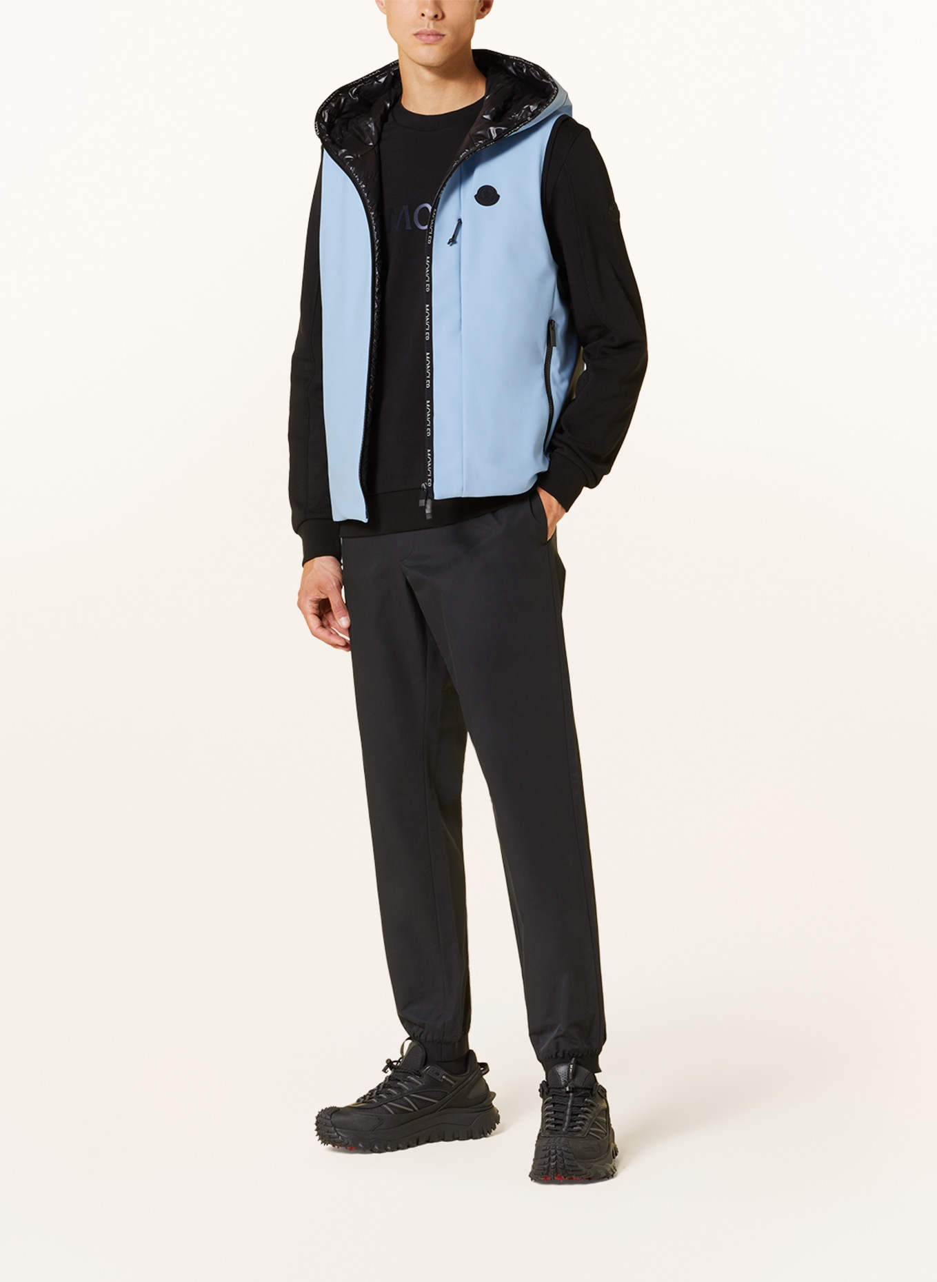 MONCLER Down vest ALLIER, Color: LIGHT BLUE (Image 2)