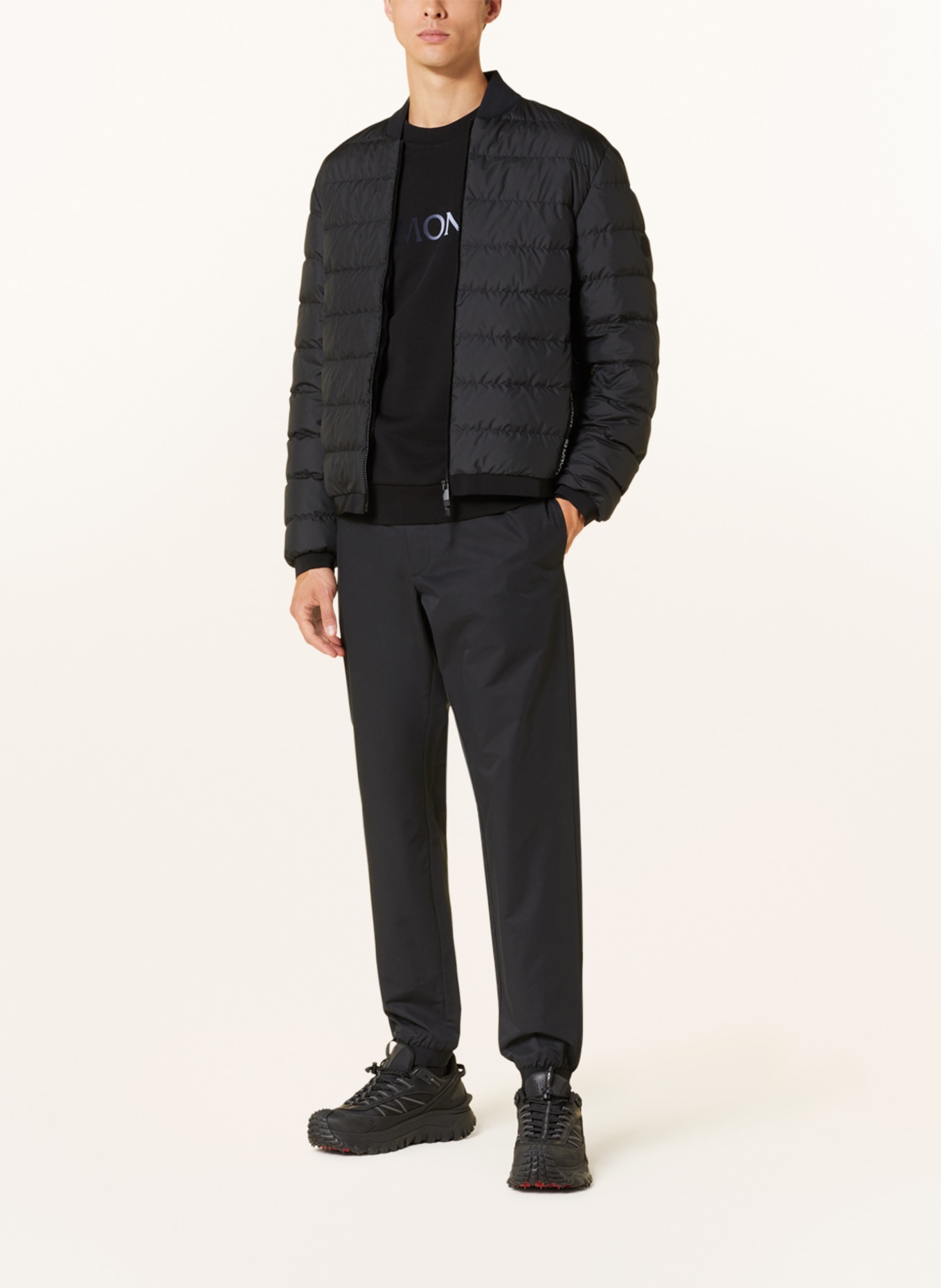 MONCLER Pants in jogger style extra slim fit, Color: BLACK (Image 2)