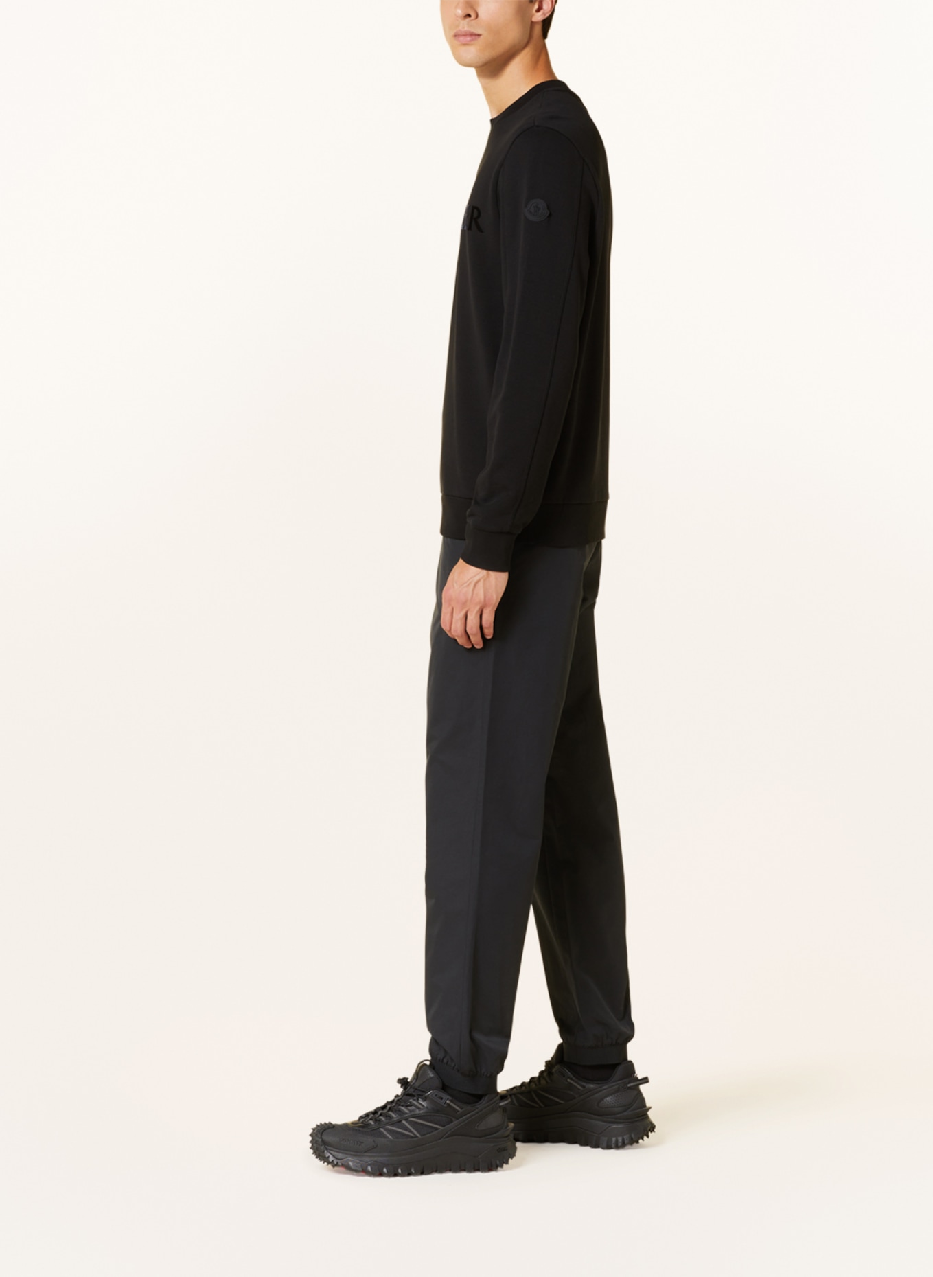 MONCLER Spodnie w stylu dresowym extra slim fit, Kolor: CZARNY (Obrazek 4)