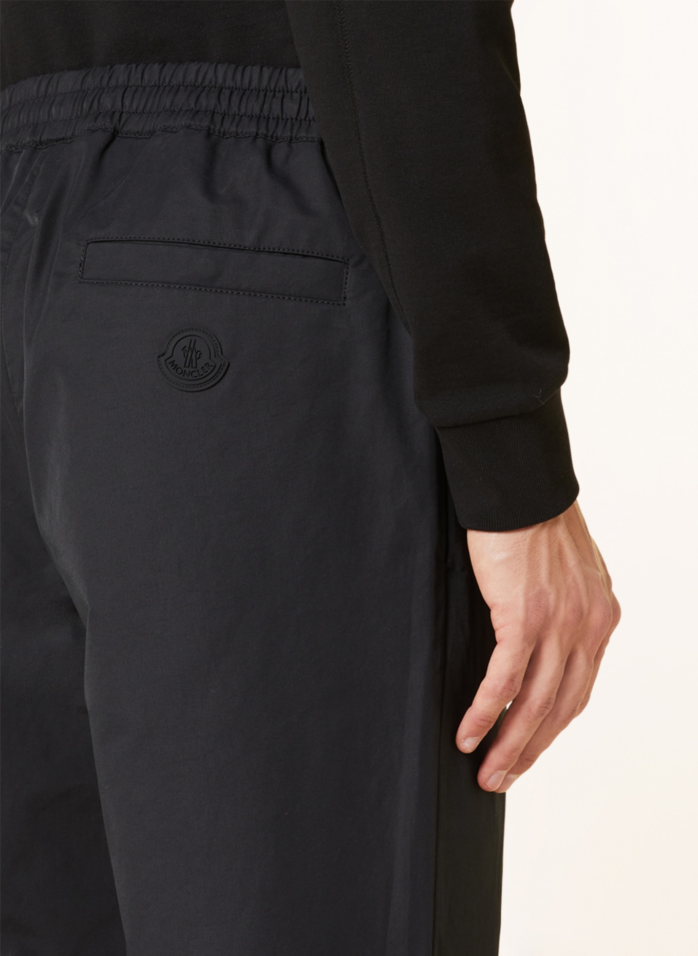 MONCLER Spodnie w stylu dresowym extra slim fit, Kolor: CZARNY (Obrazek 6)