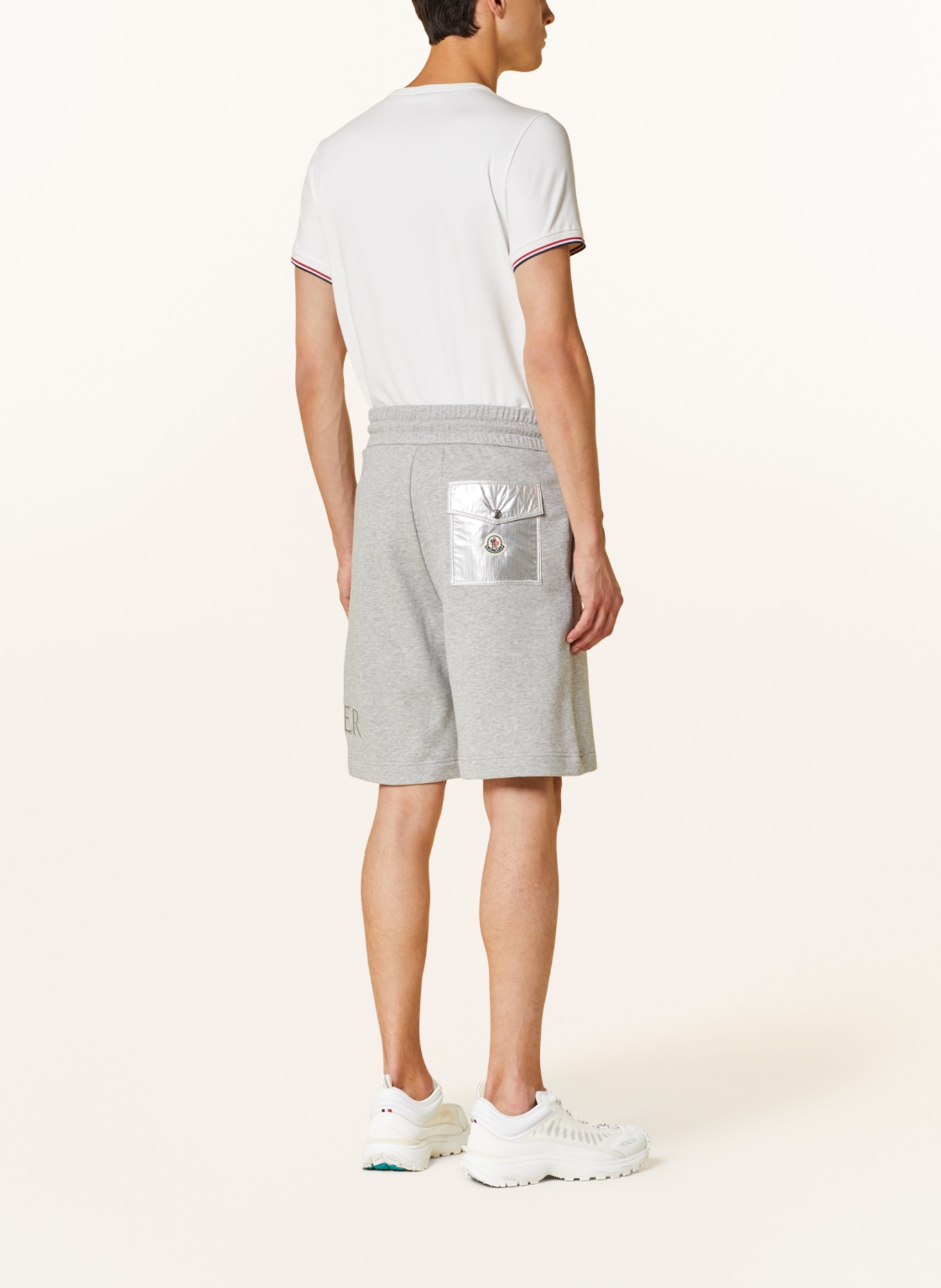 MONCLER Sweat shorts, Color: GRAY (Image 3)