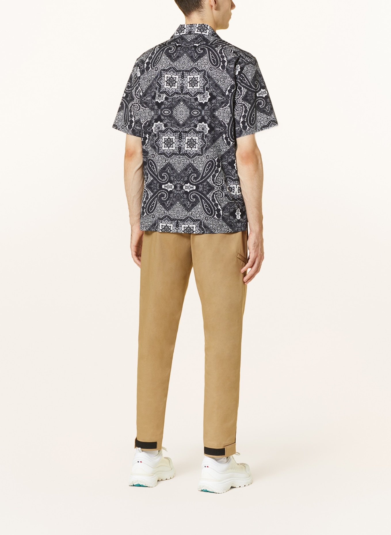 MONCLER Resorthemd Regular Fit, Farbe: DUNKELBLAU/ WEISS (Bild 3)