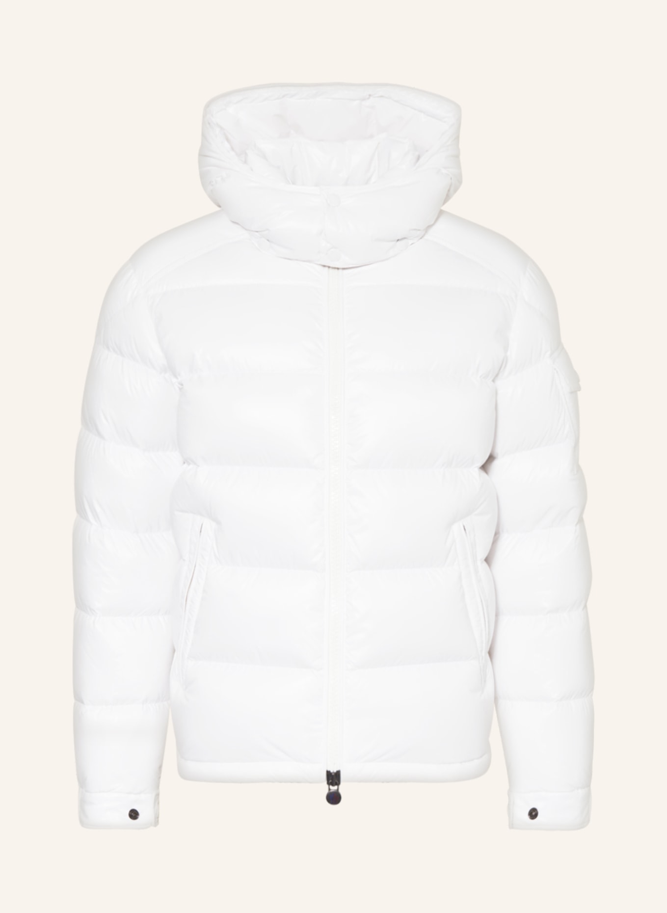 MONCLER Down jacket MAYA with removable hood, Color: WHITE (Image 1)