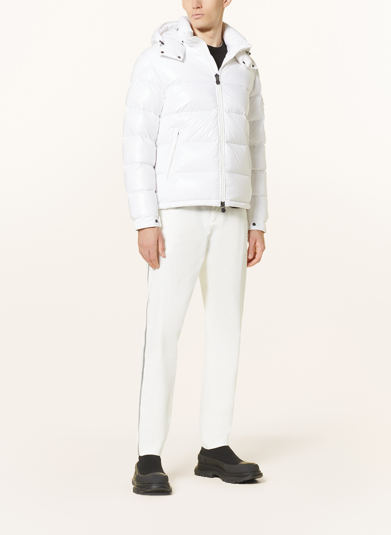 MONCLER Down jacket MAYA with removable hood, Color: WHITE (Image 2)