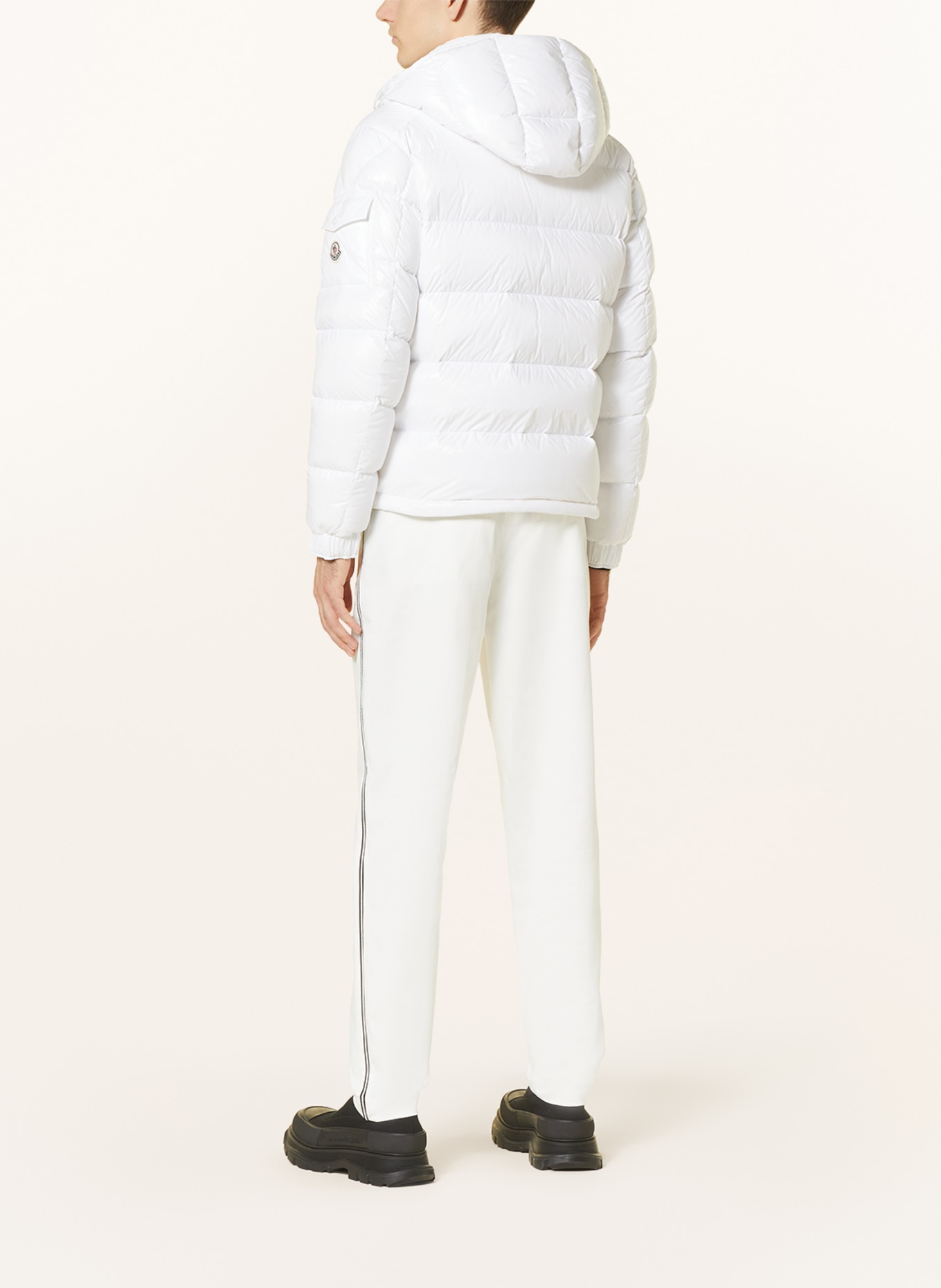 MONCLER Down jacket MAYA with removable hood, Color: WHITE (Image 3)