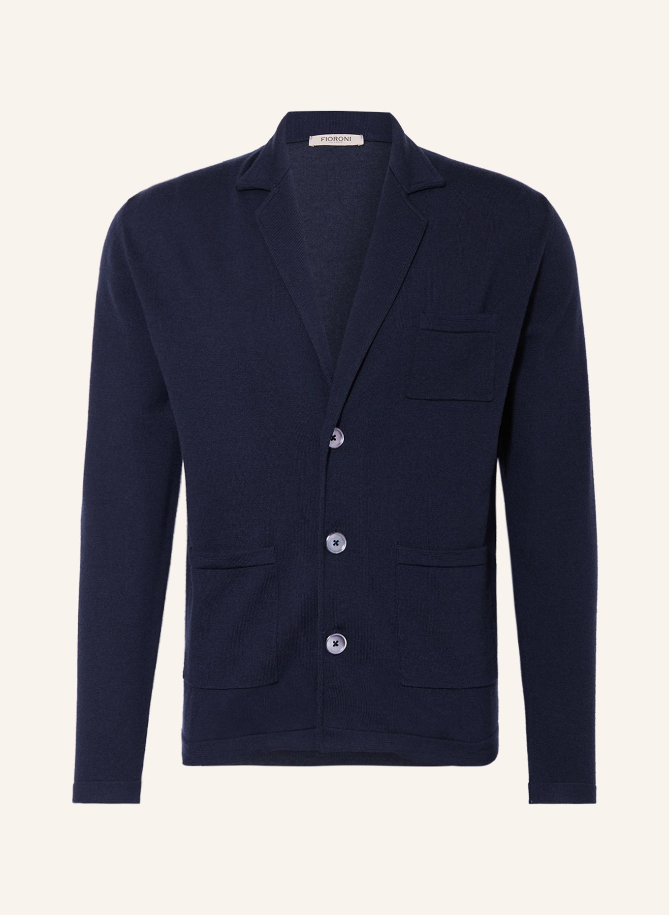 FIORONI Knit blazer regular fit, Color: DARK BLUE (Image 1)