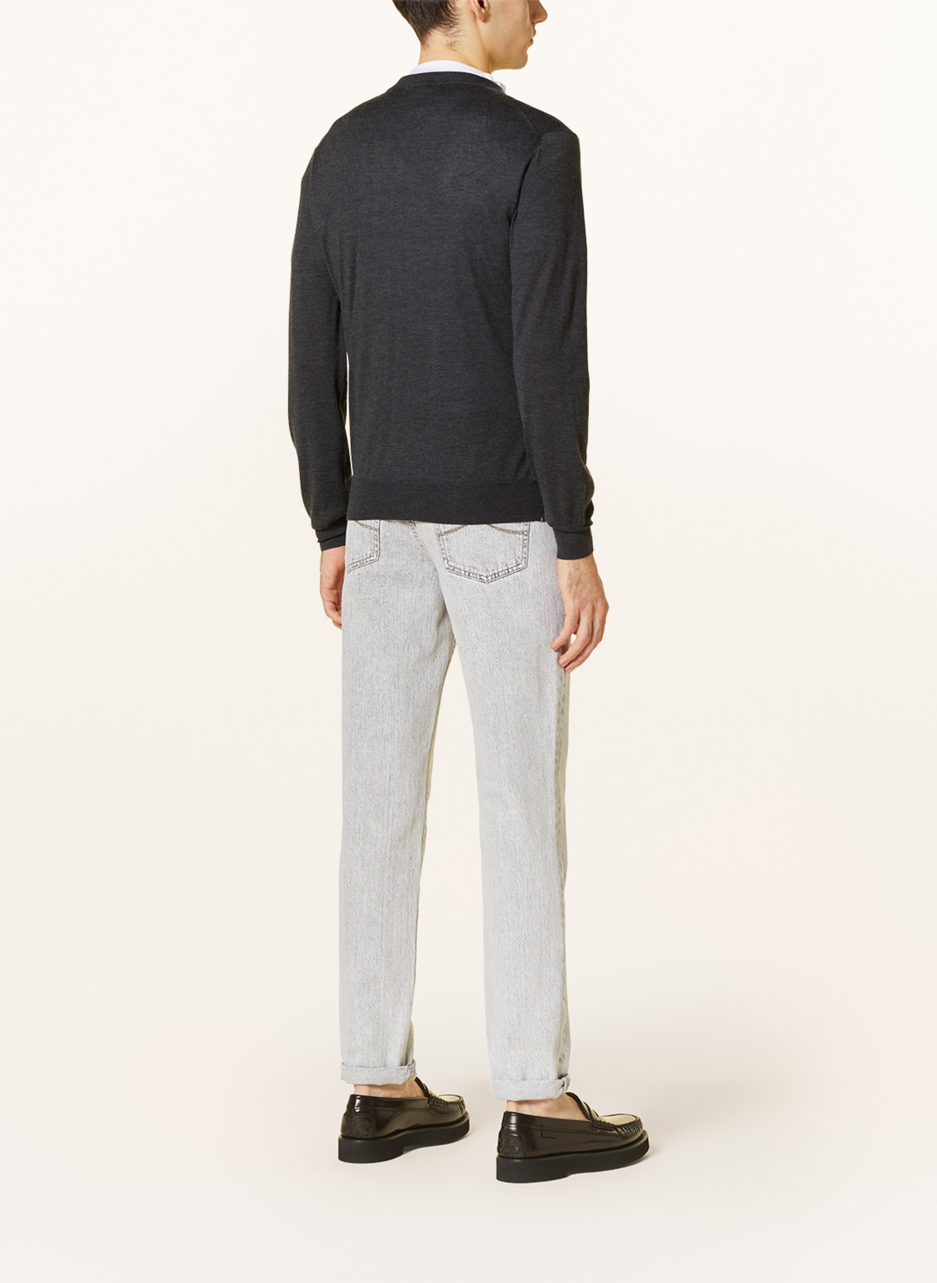 FIORONI Cashmere-Pullover, Farbe: DUNKELGRAU (Bild 3)