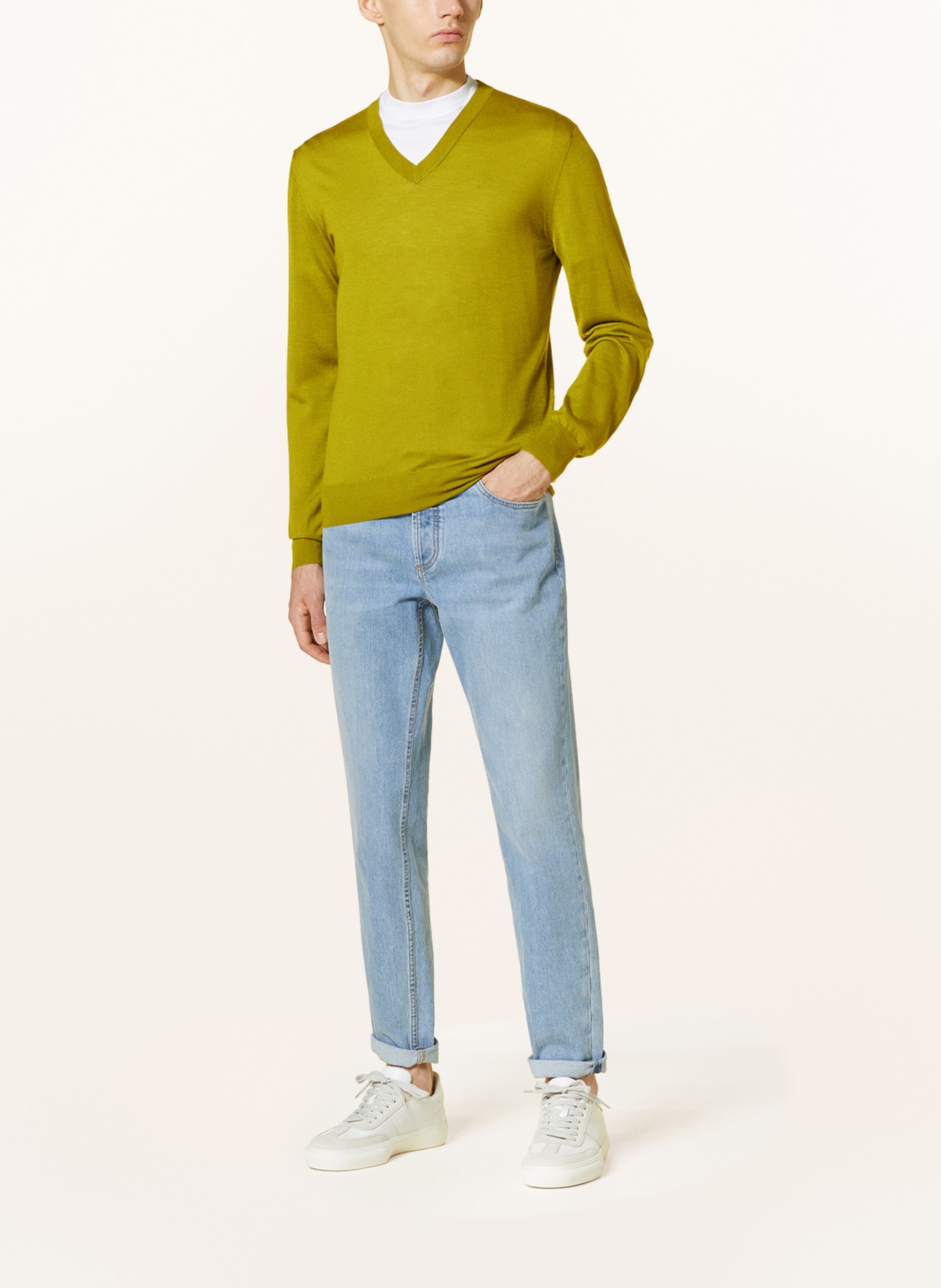 FIORONI Cashmere sweater, Color: LIGHT GREEN (Image 2)
