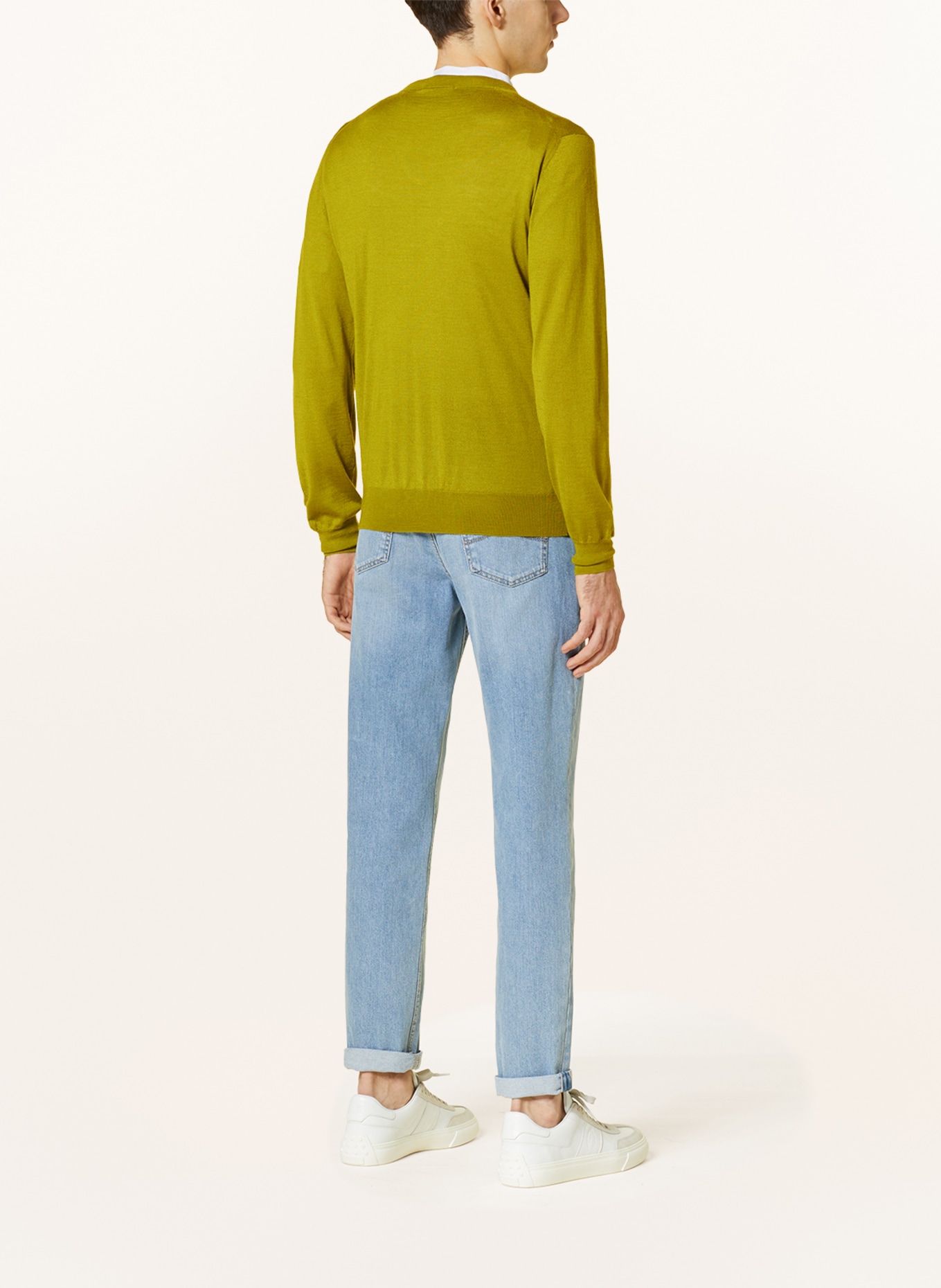 FIORONI Sweter z kaszmiru, Kolor: JASNOZIELONY (Obrazek 3)