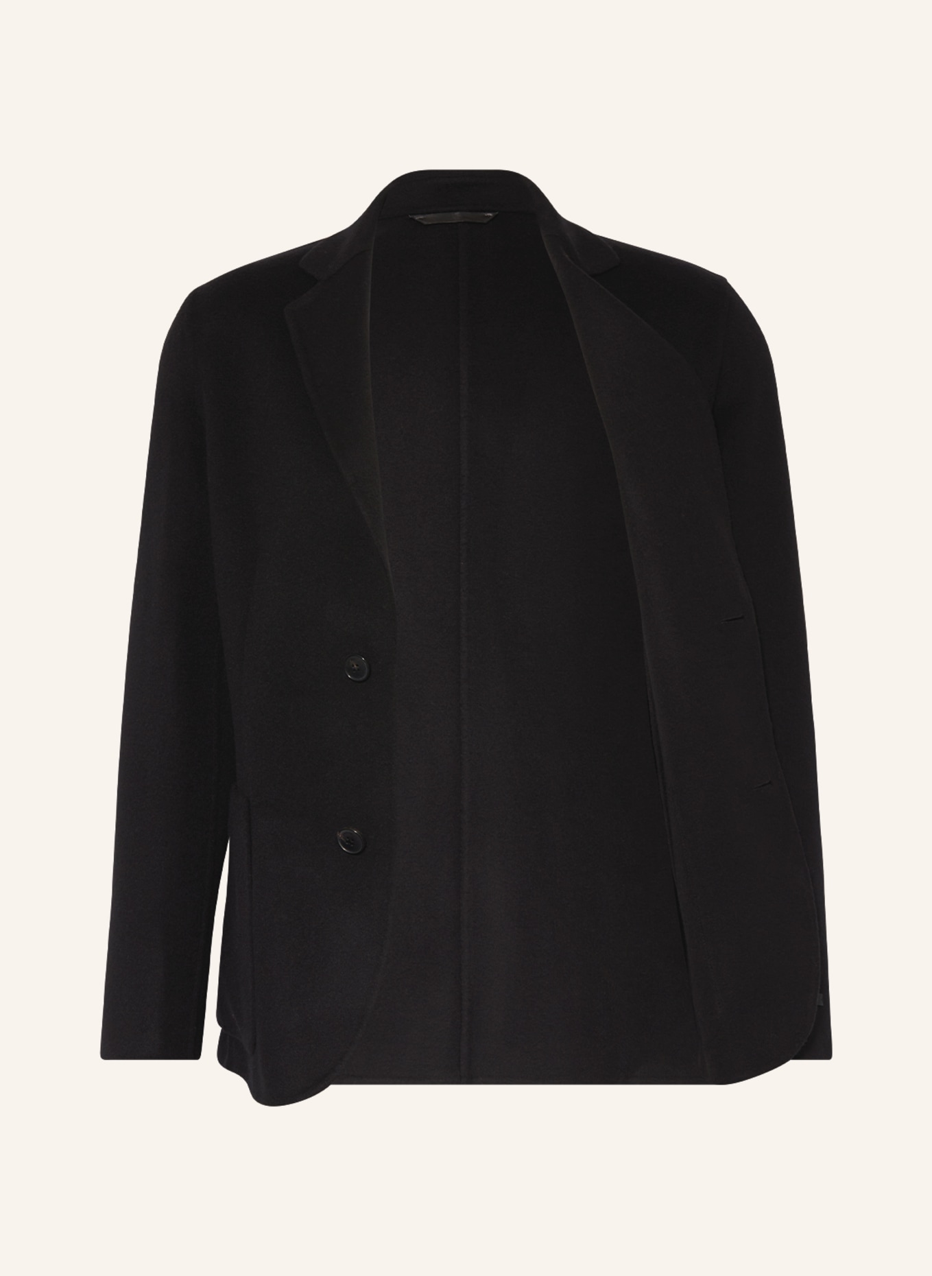 manzoni 24 Tailored jacket slim fit with cashmere, Color: BLACK (Image 4)