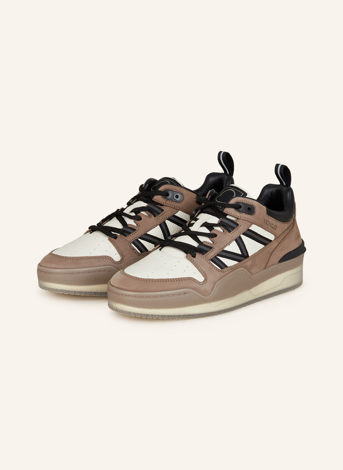 MONCLER Sneakers PIVOT, Color: BROWN/ WHITE (Image 1)