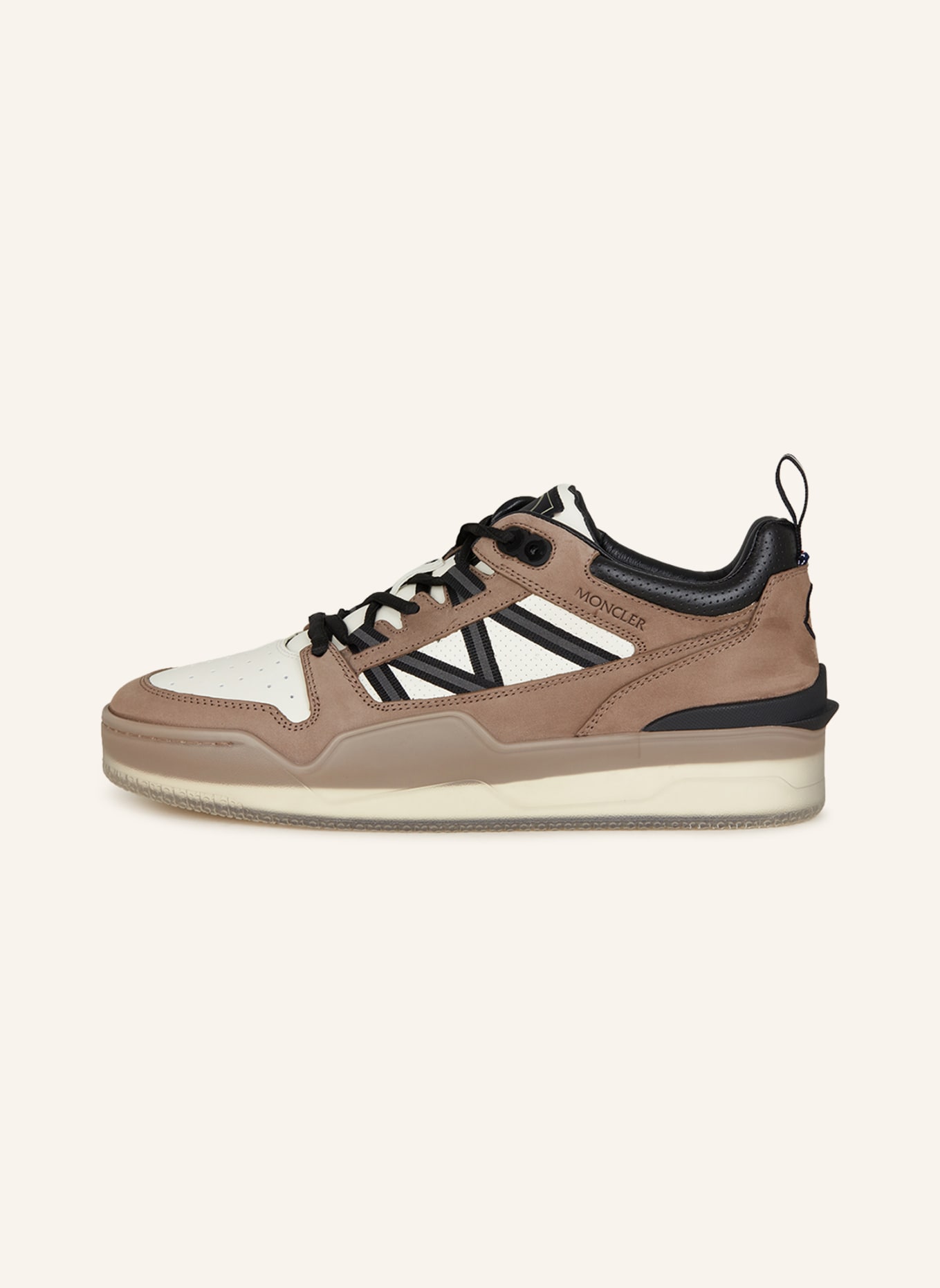 MONCLER Sneakers PIVOT, Color: BROWN/ WHITE (Image 4)