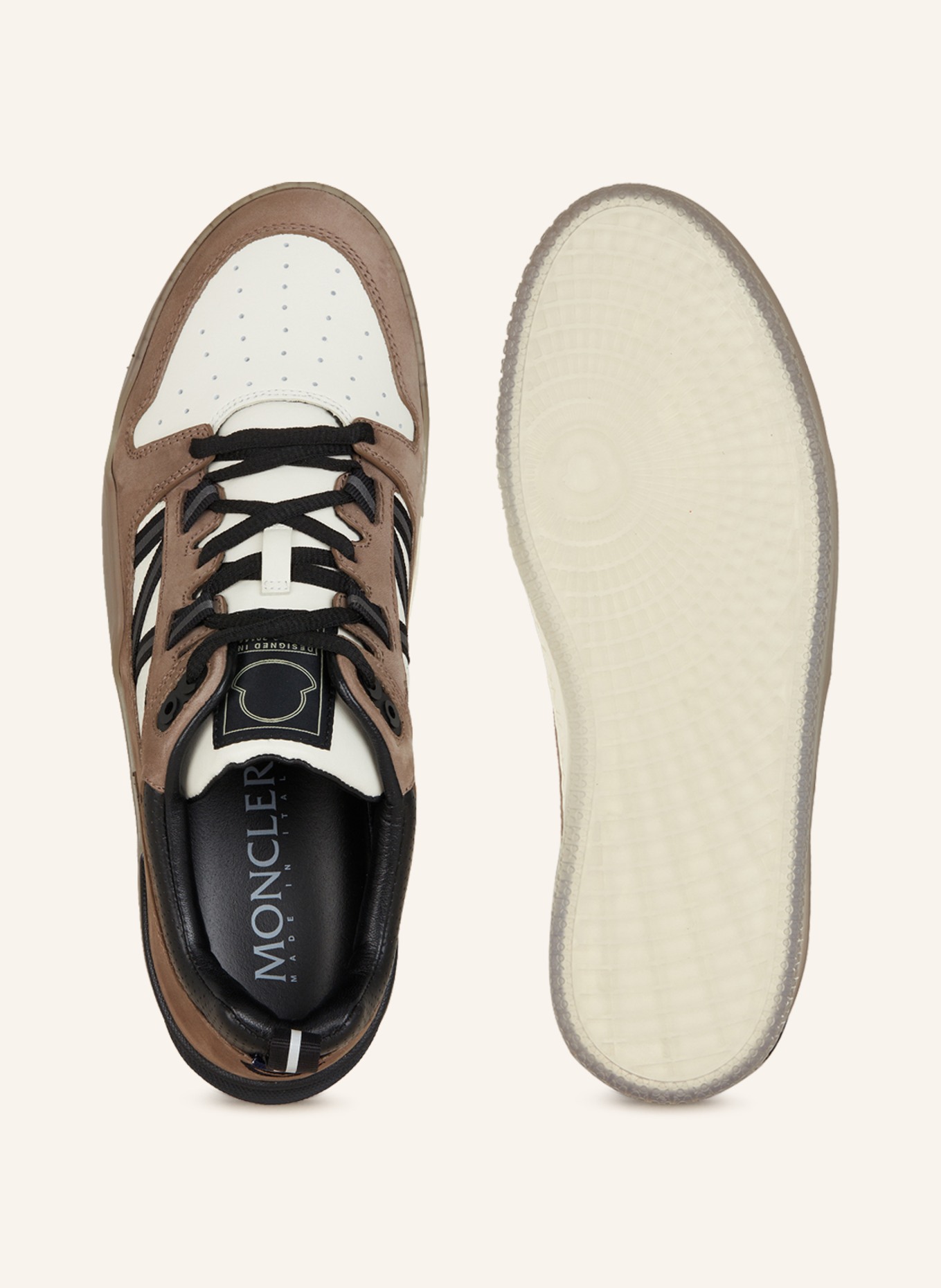 MONCLER Sneakers PIVOT, Color: BROWN/ WHITE (Image 5)