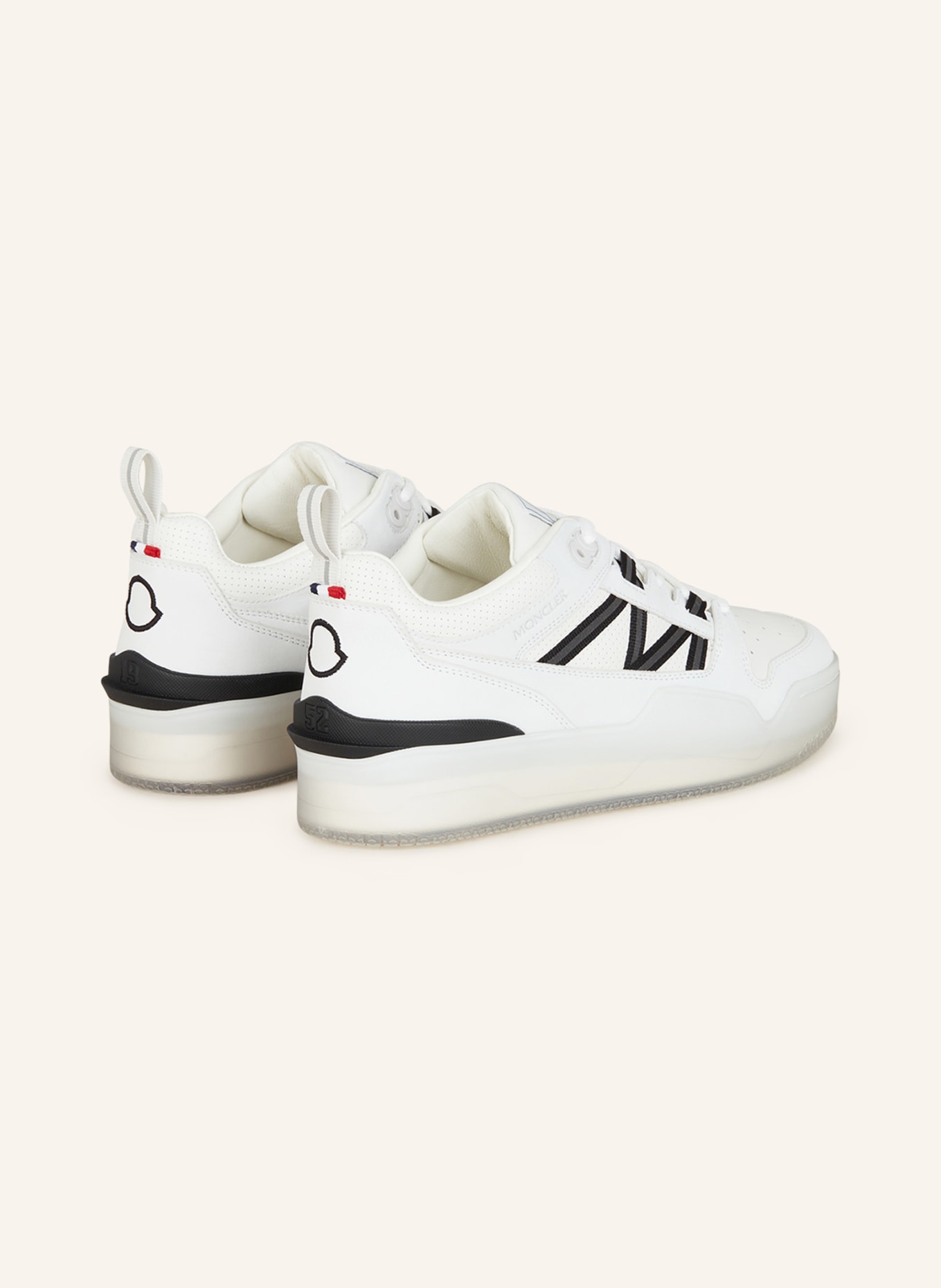 MONCLER Sneakers PIVOT, Color: WHITE/ BLACK (Image 2)