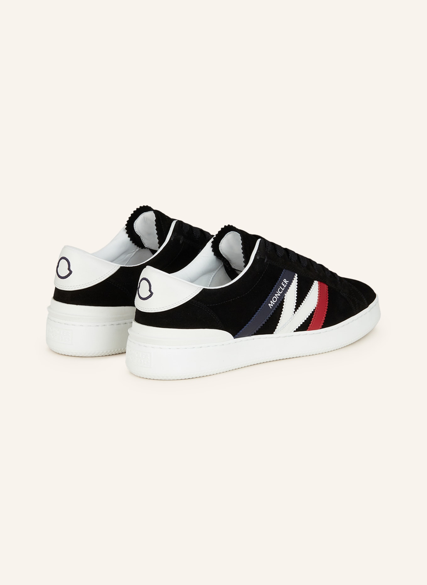 MONCLER Sneakers MONACO, Color: BLACK/ WHITE/ RED (Image 2)