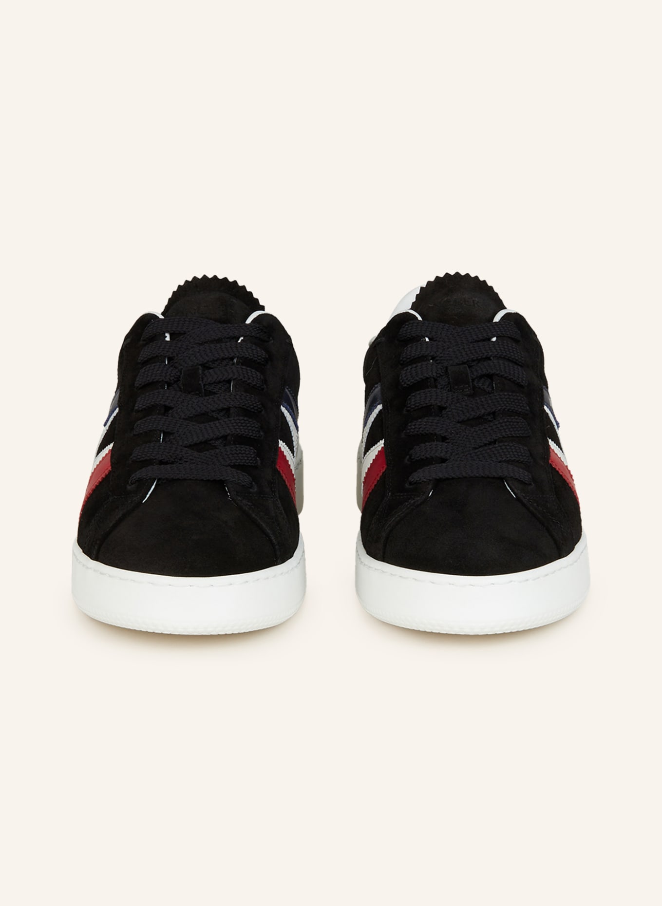 MONCLER Sneakers MONACO, Color: BLACK/ WHITE/ RED (Image 3)