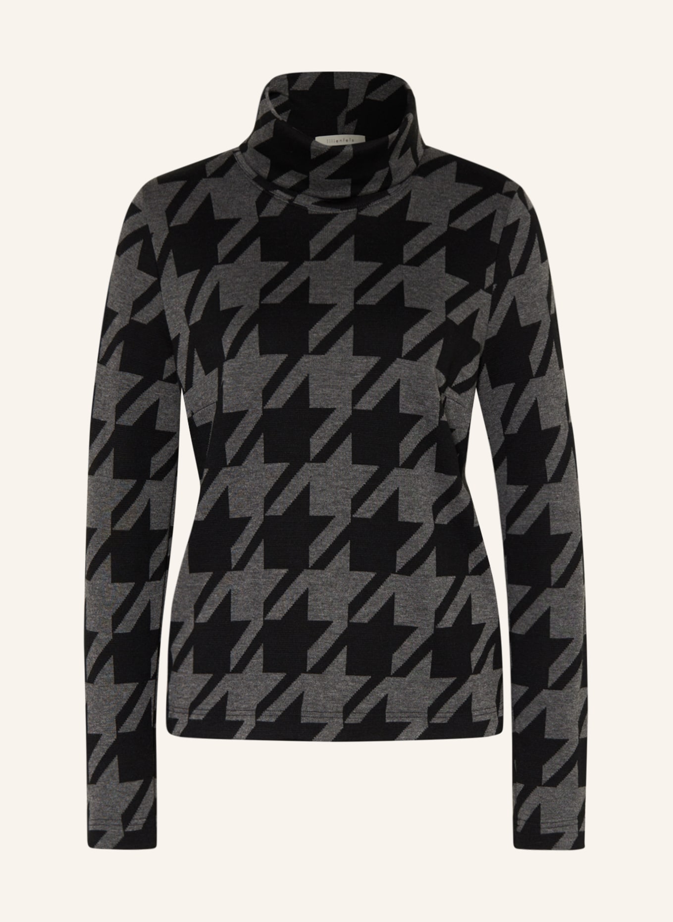 lilienfels Turtleneck sweater, Color: BLACK/ GRAY (Image 1)