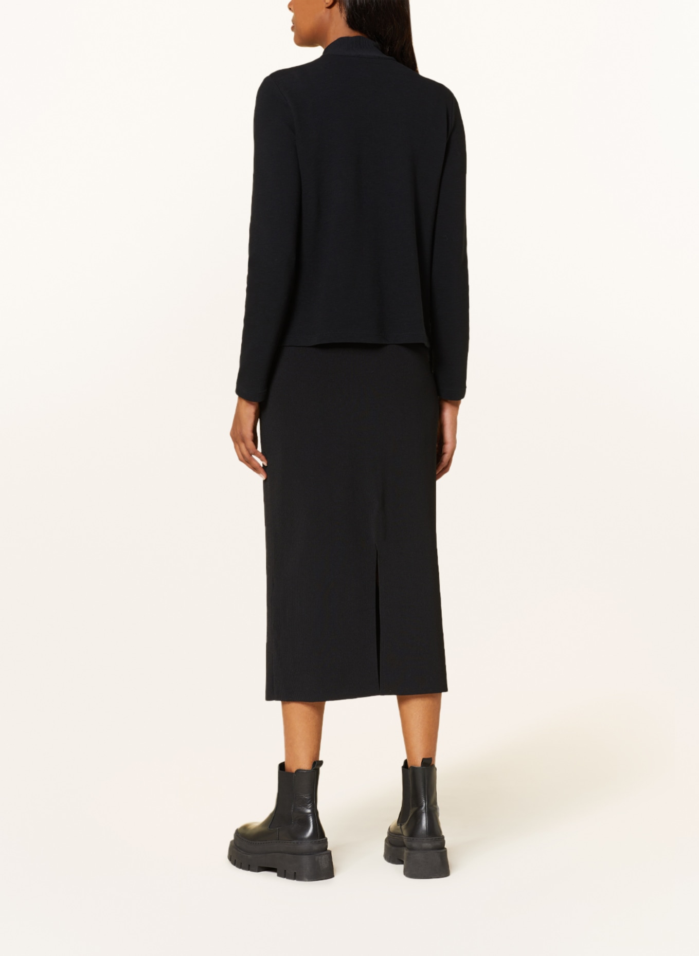 lilienfels Jersey half-zip sweater, Color: BLACK (Image 3)