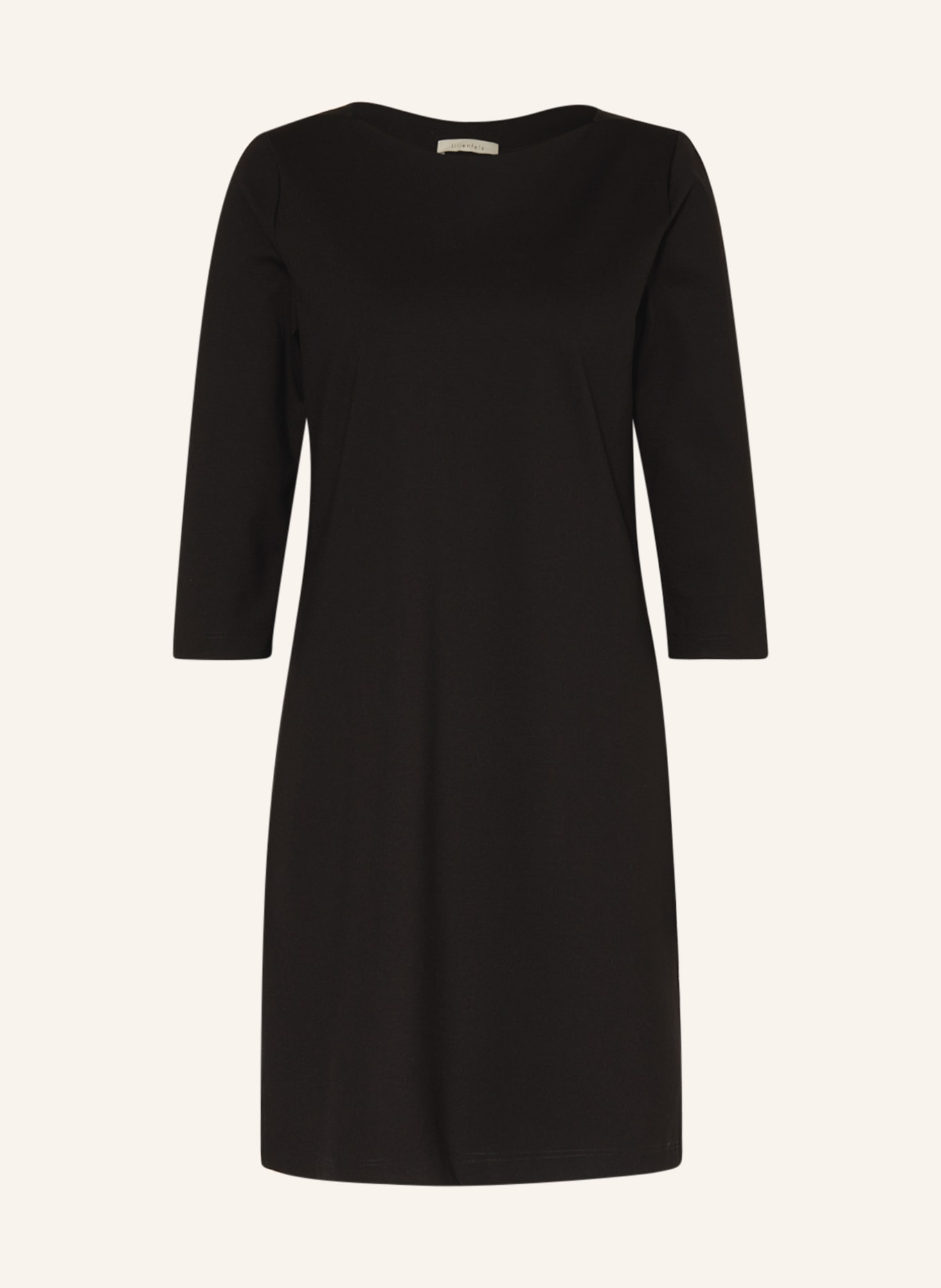 lilienfels Jersey dress with 3/4 sleeves, Color: BLACK (Image 1)