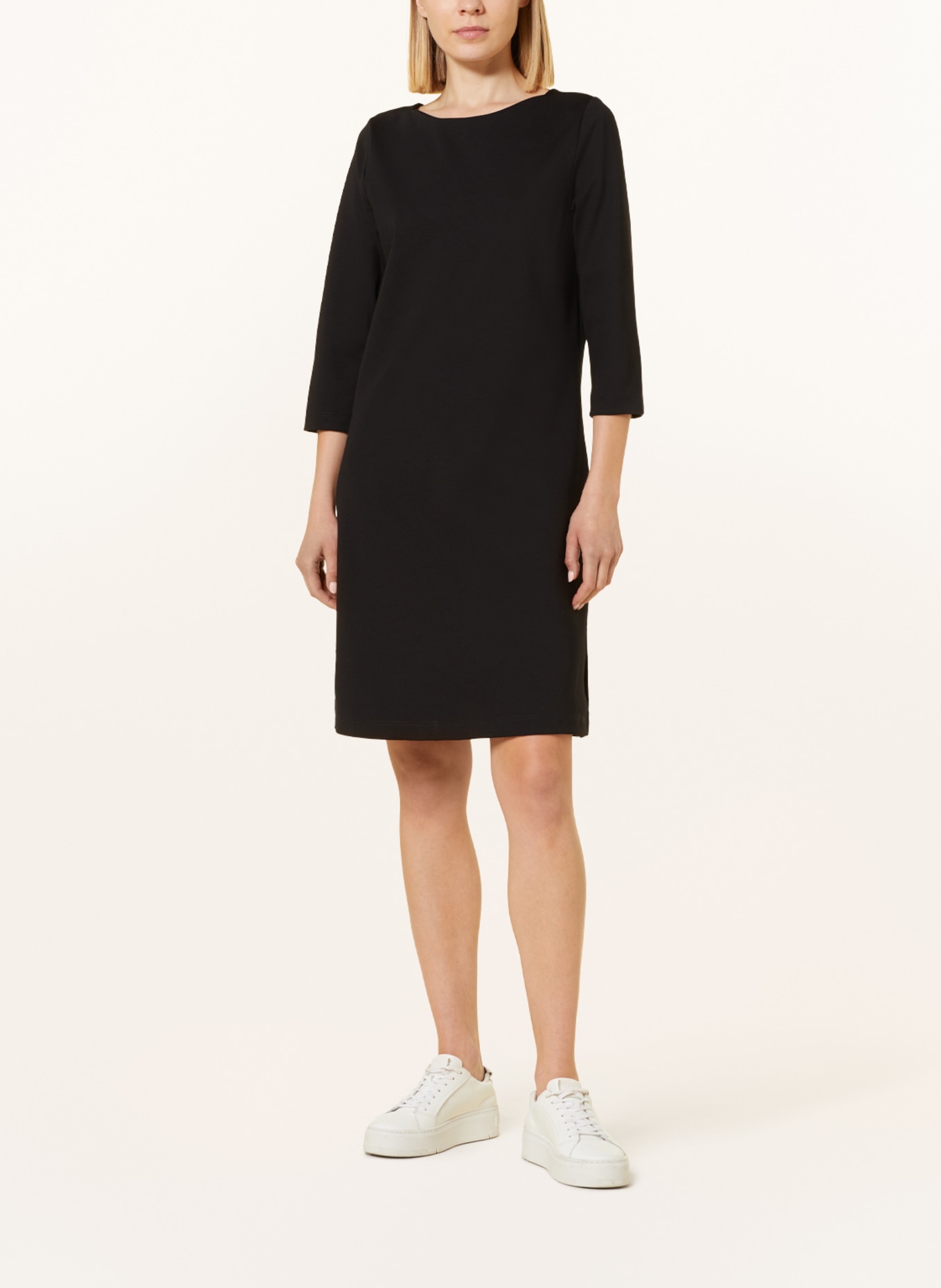 lilienfels Jersey dress with 3/4 sleeves, Color: BLACK (Image 2)