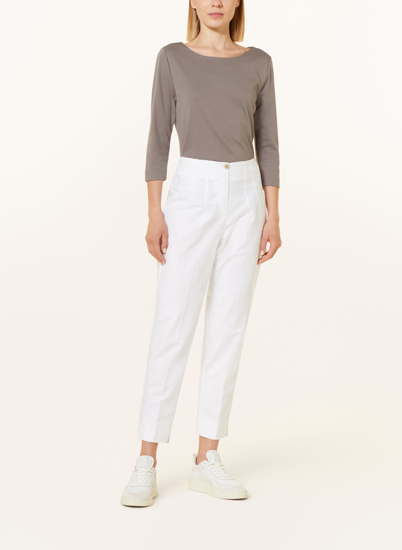 lilienfels Shirt with 3/4 sleeves, Color: TAUPE (Image 2)
