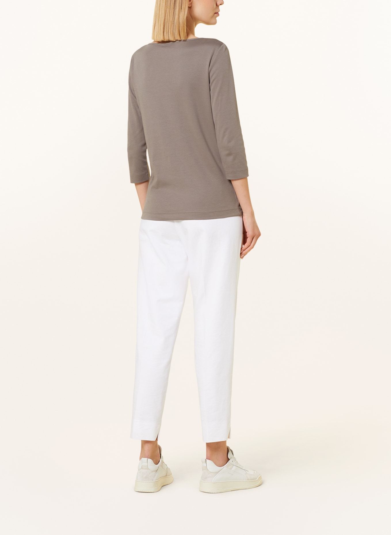 lilienfels Shirt with 3/4 sleeves, Color: TAUPE (Image 3)