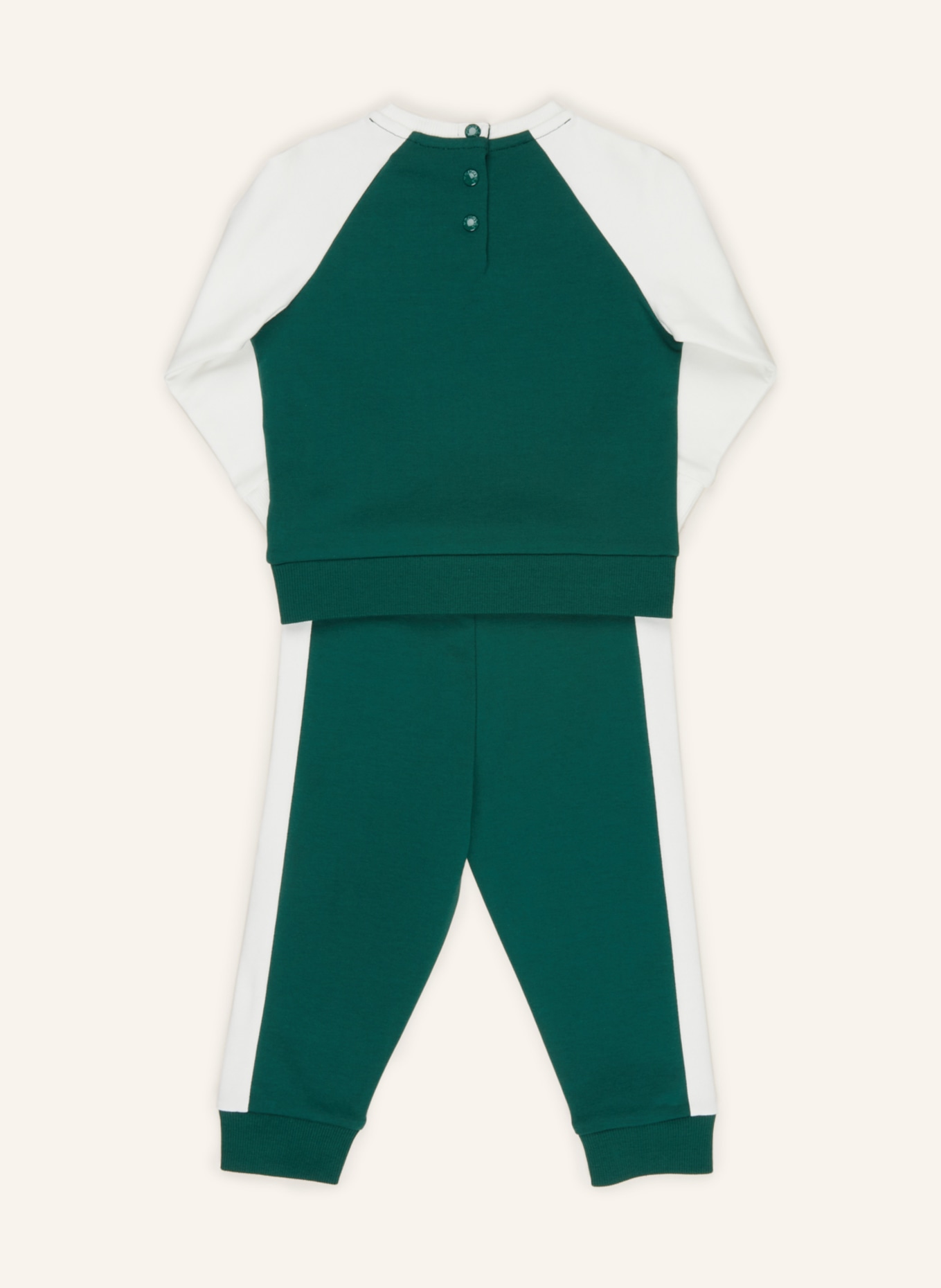 MONCLER enfant Zestaw: Zestaw: bluza nierozpinana i spodnie dresowe, Kolor: ZIELONY/ BIAŁY (Obrazek 3)