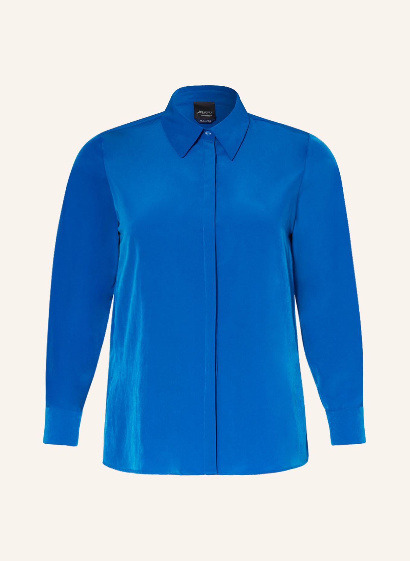 MARINA RINALDI PERSONA Shirt blouse BREVE, Color: BLUE (Image 1)