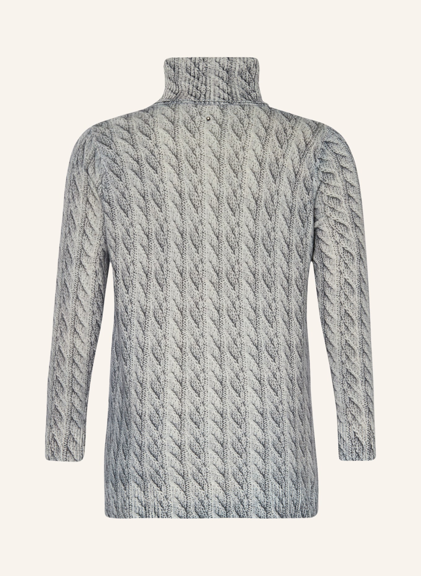 MARINA RINALDI SPORT Turtleneck sweater ADESSO, Color: LIGHT GRAY/ DARK GRAY/ GRAY (Image 2)