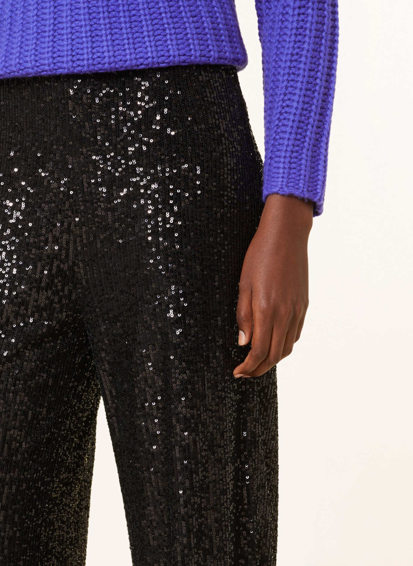 MRS & HUGS Trousers with sequins, Color: BLACK (Image 5)