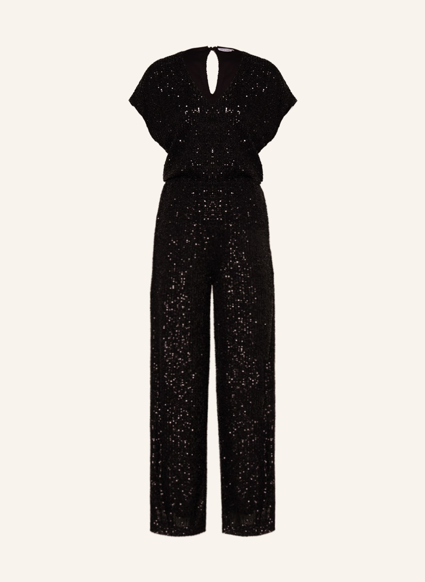 MRS & HUGS Jumpsuit with sequins, Color: BLACK (Image 1)