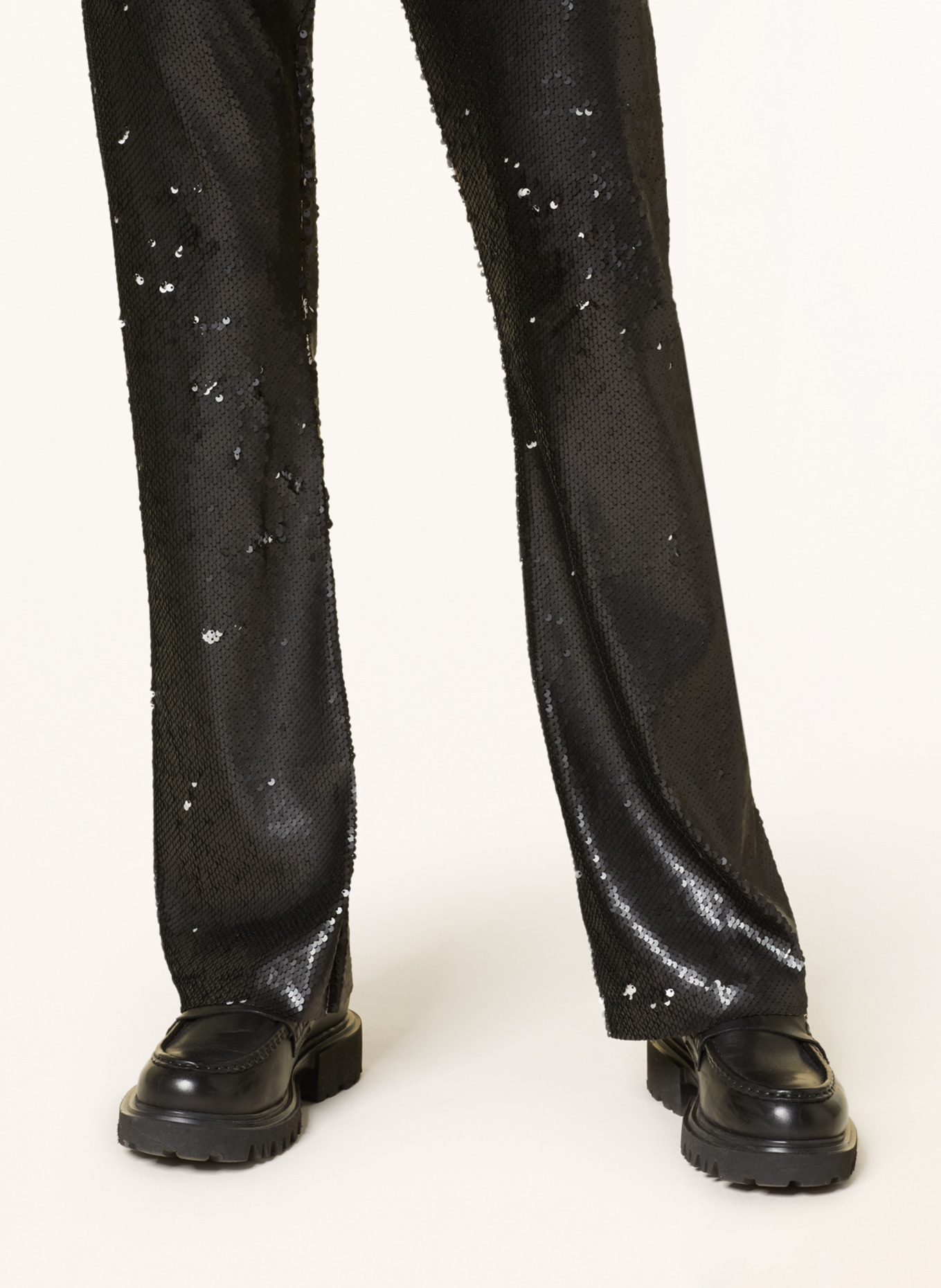 10DAYS Trousers with sequins, Color: BLACK (Image 5)