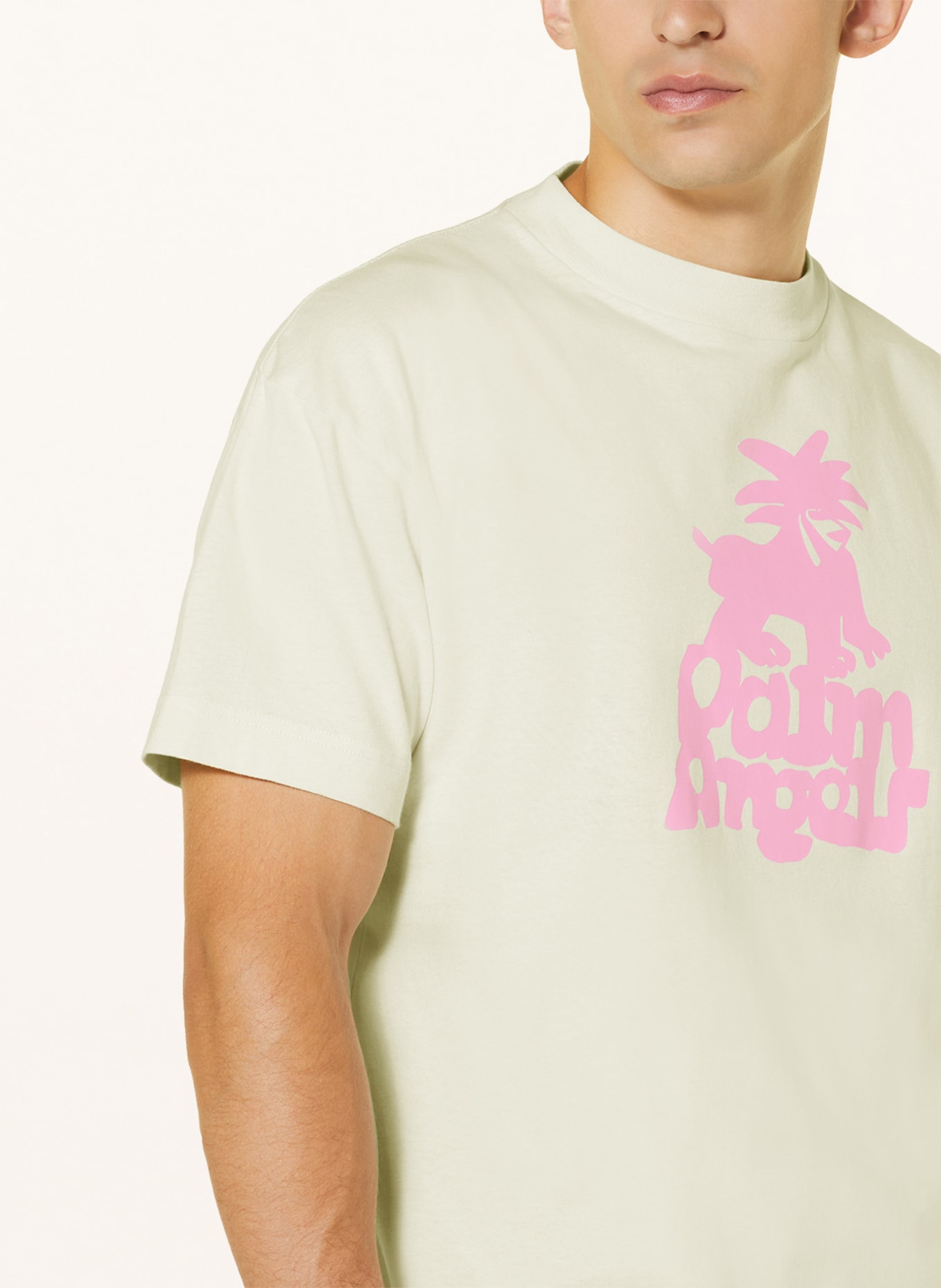 Palm Angels T-shirt, Color: LIGHT YELLOW (Image 4)