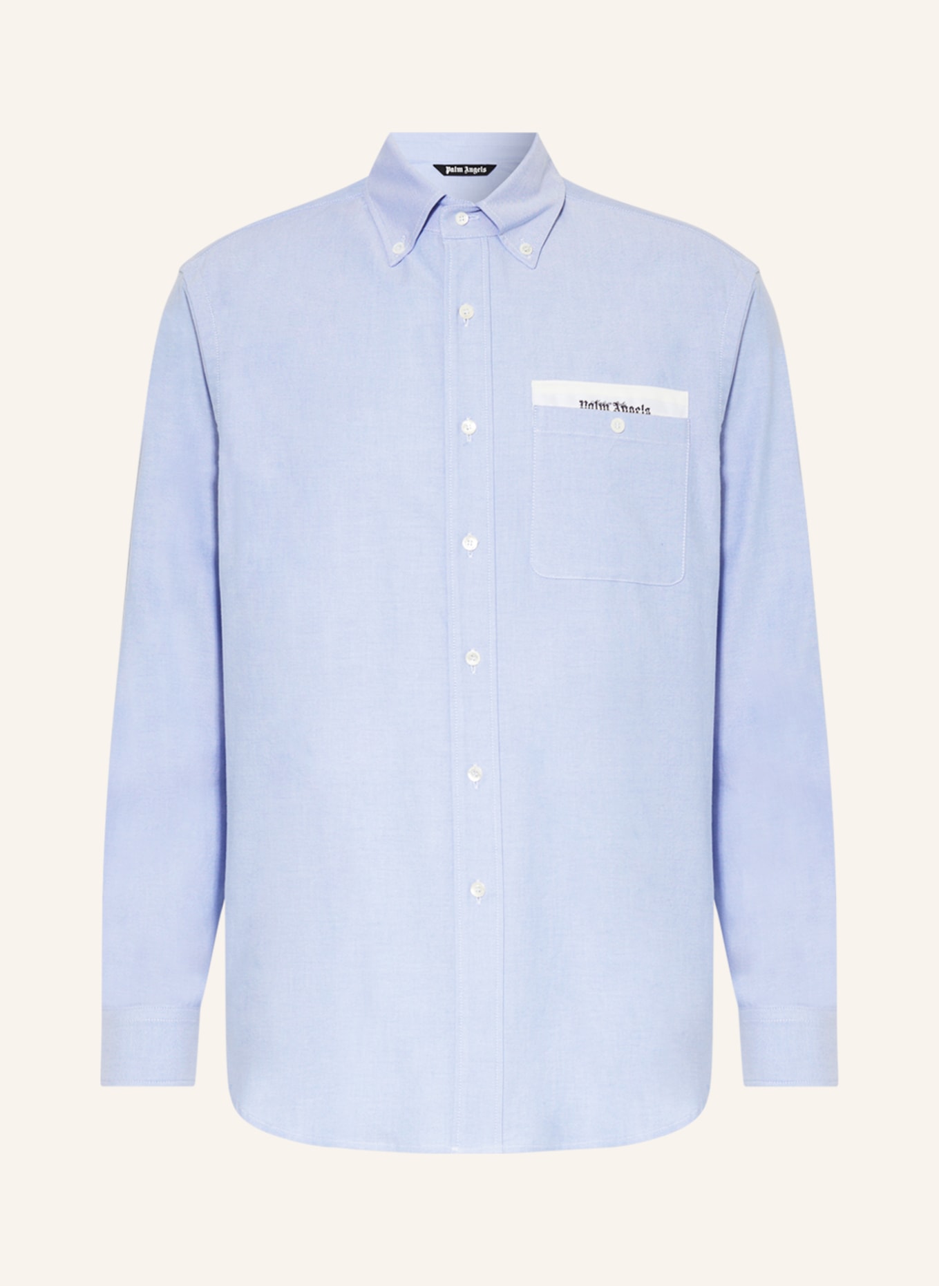 Palm Angels Shirt comfort fit, Color: LIGHT BLUE (Image 1)