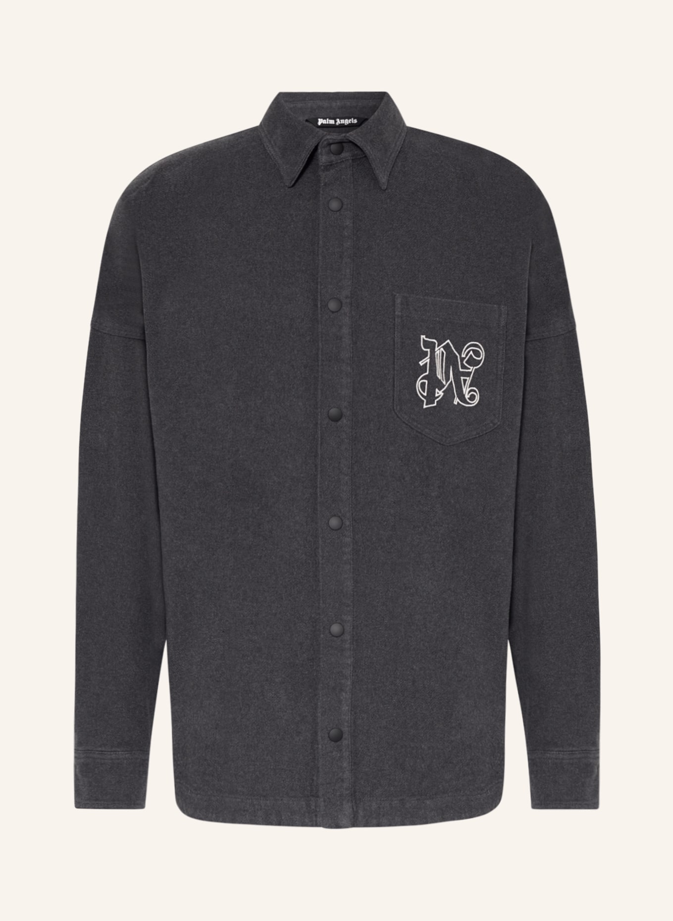 Palm Angels Overshirt, Color: GRAY (Image 1)
