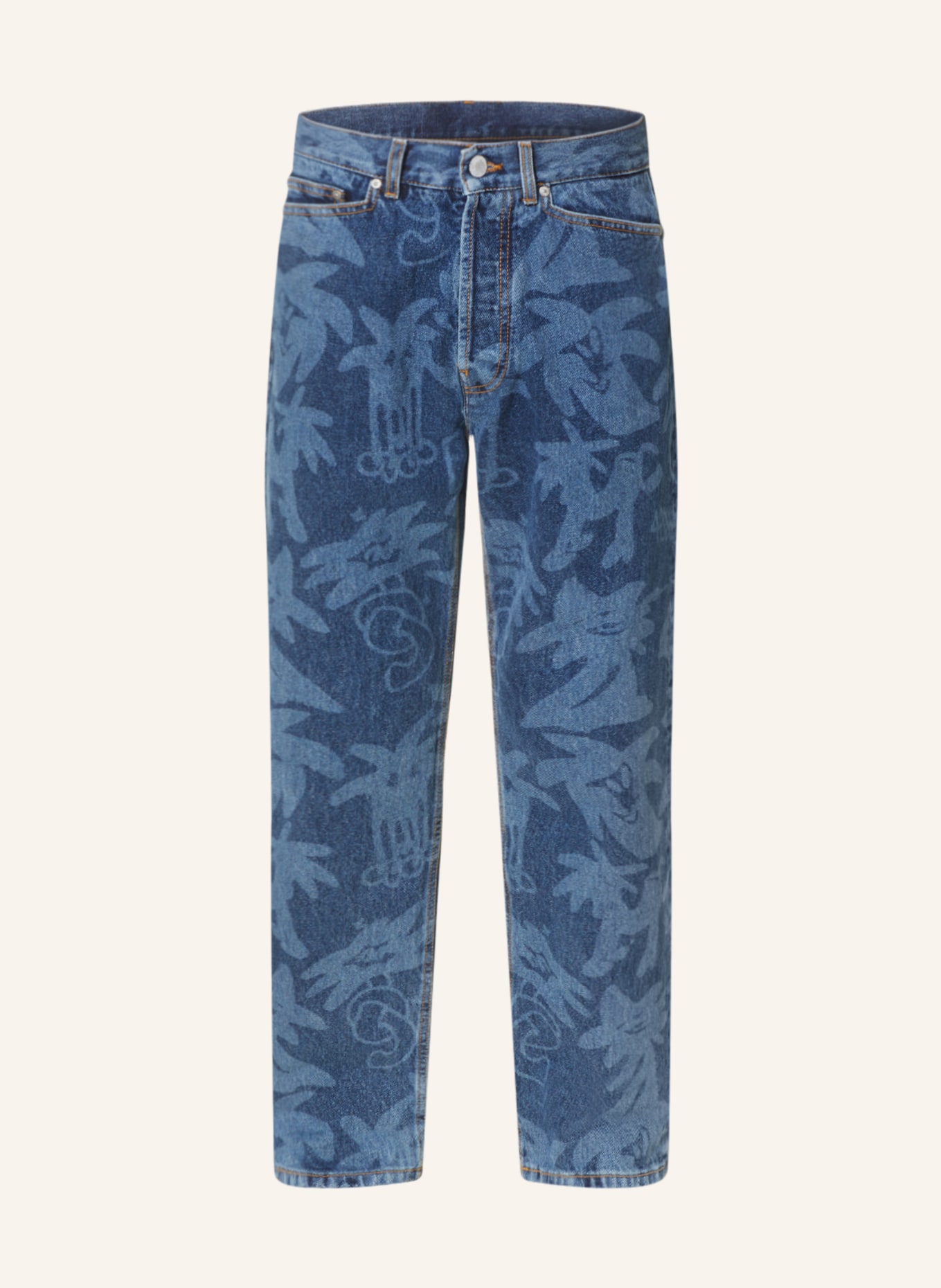 Palm Angels Jeans PALMITY Regular Fit, Farbe: 4540 blue light (Bild 1)
