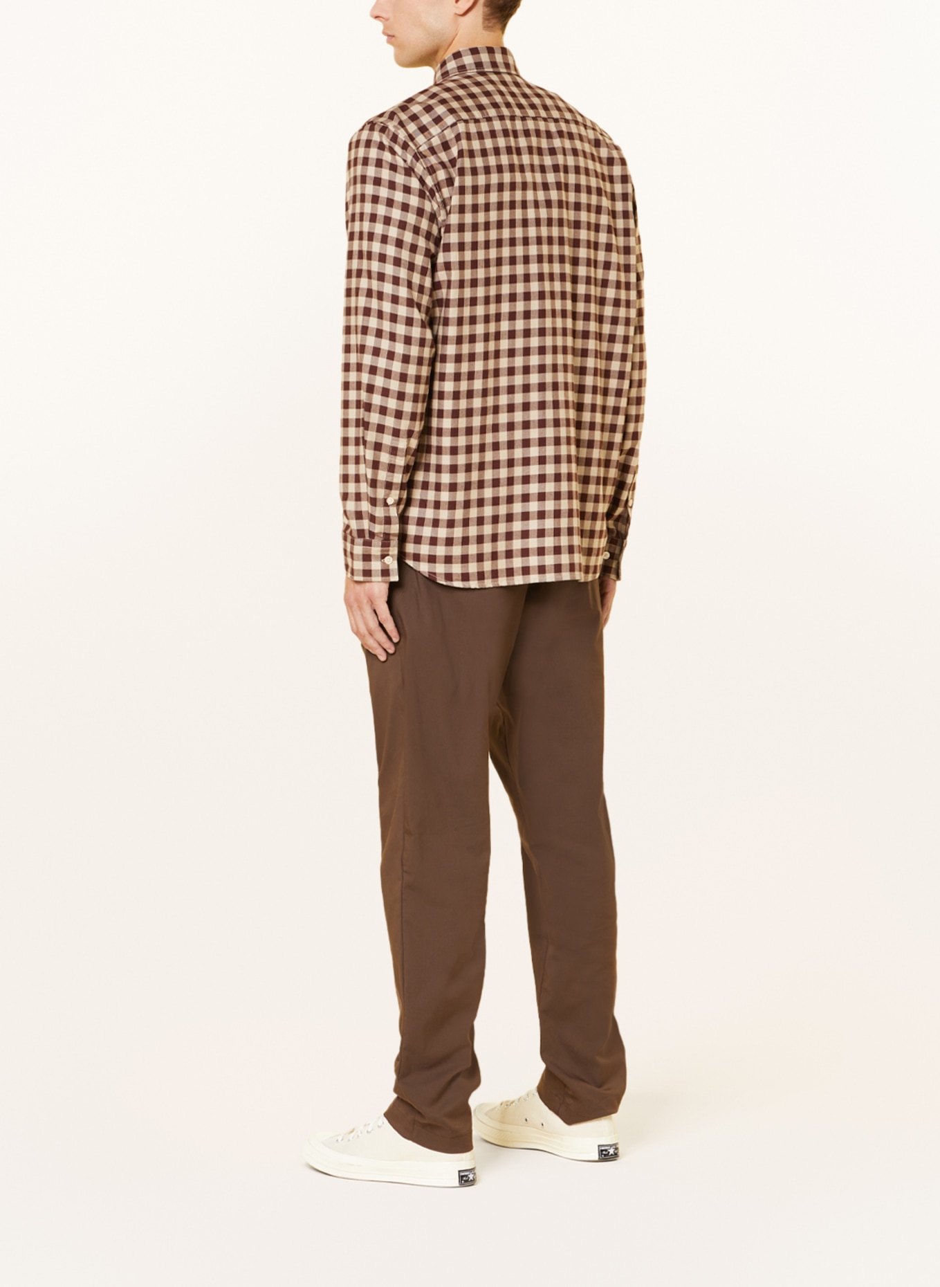 Marc O'Polo Hemd Regular Fit, Farbe: HELLBRAUN/ DUNKELBRAUN/ BRAUN (Bild 3)