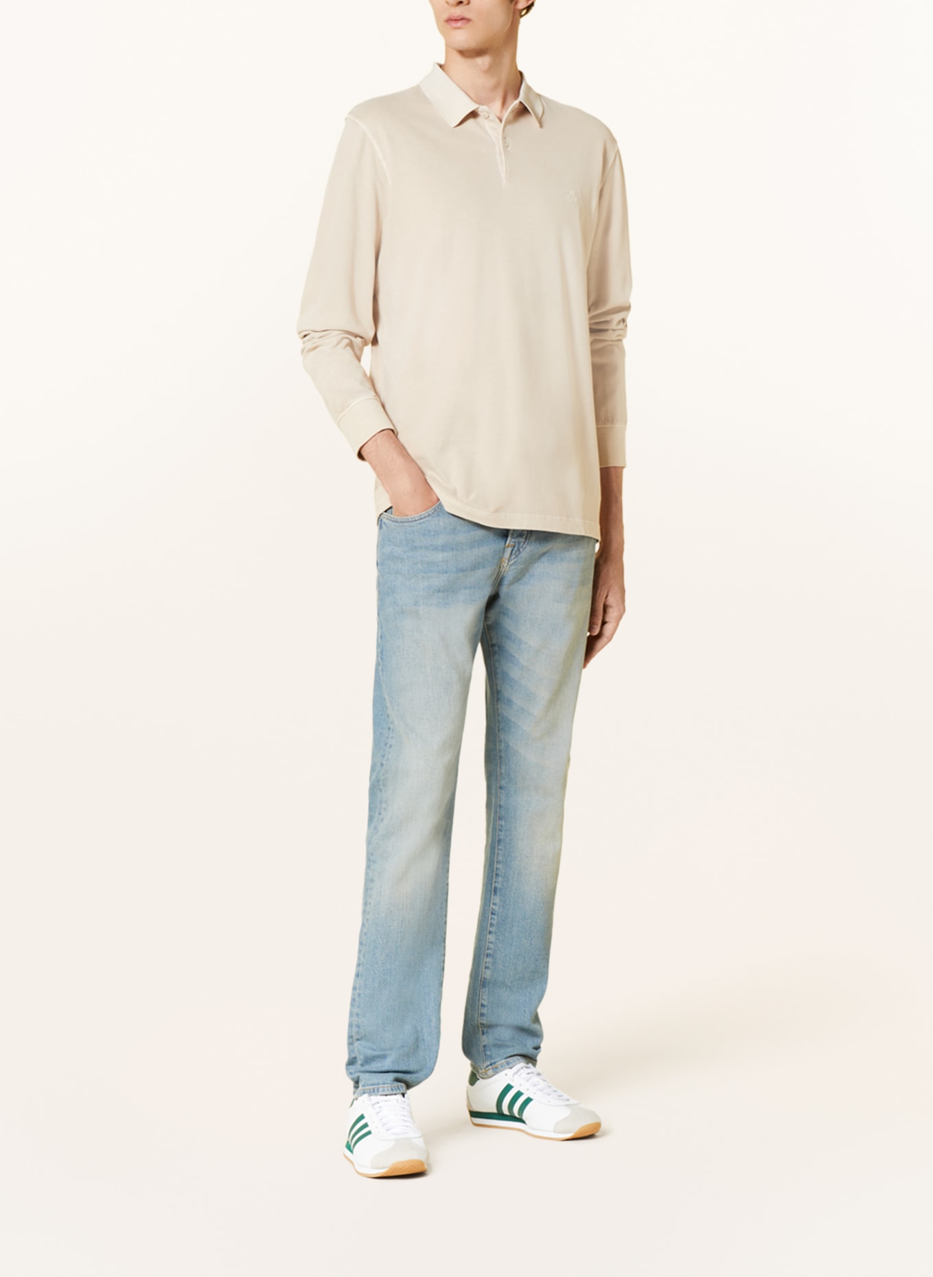 Marc O'Polo Sweat-Poloshirt Regular Fit, Farbe: CREME (Bild 2)