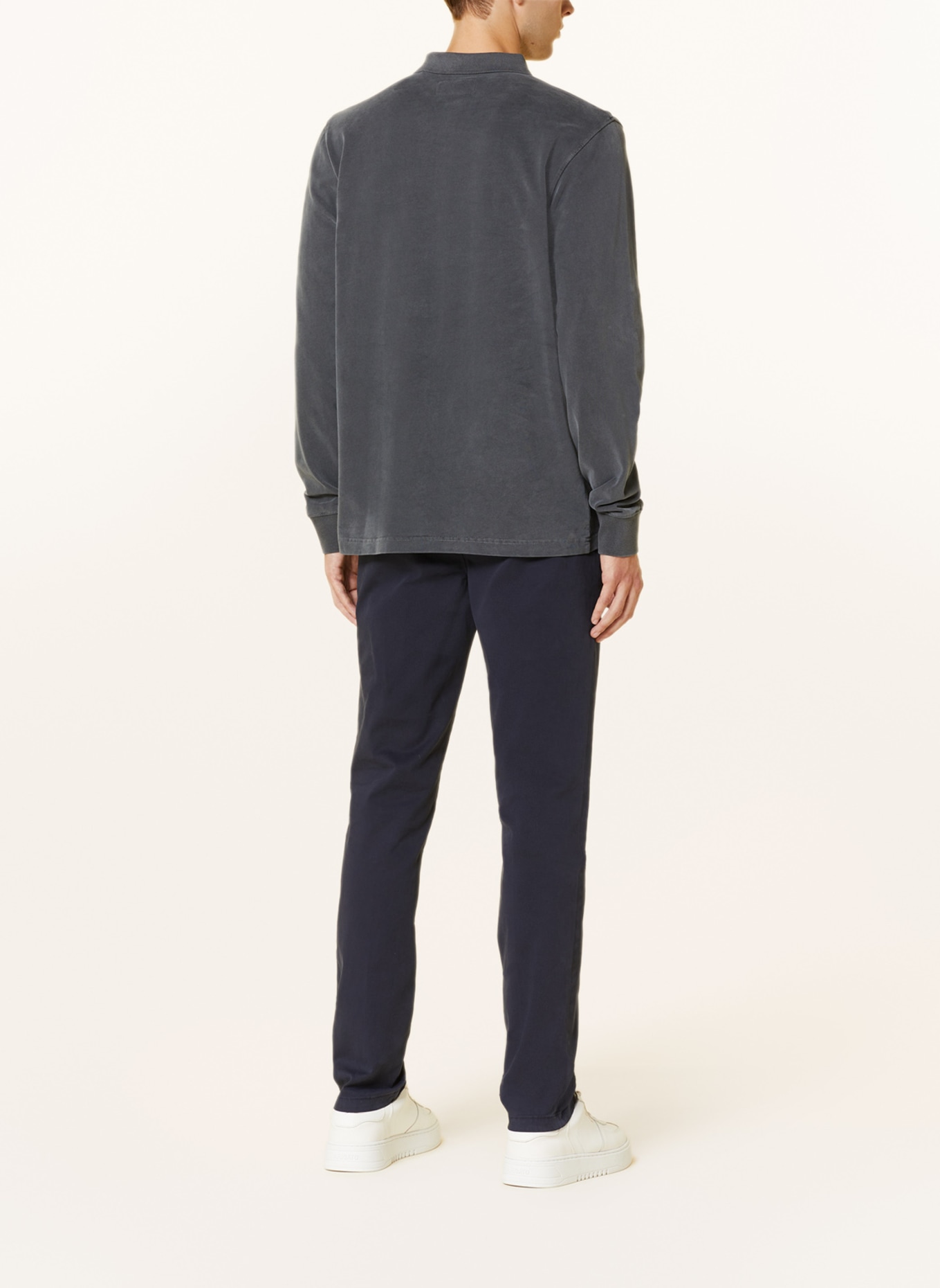 Marc O'Polo Sweat-Poloshirt Regular Fit, Farbe: GRAU (Bild 3)