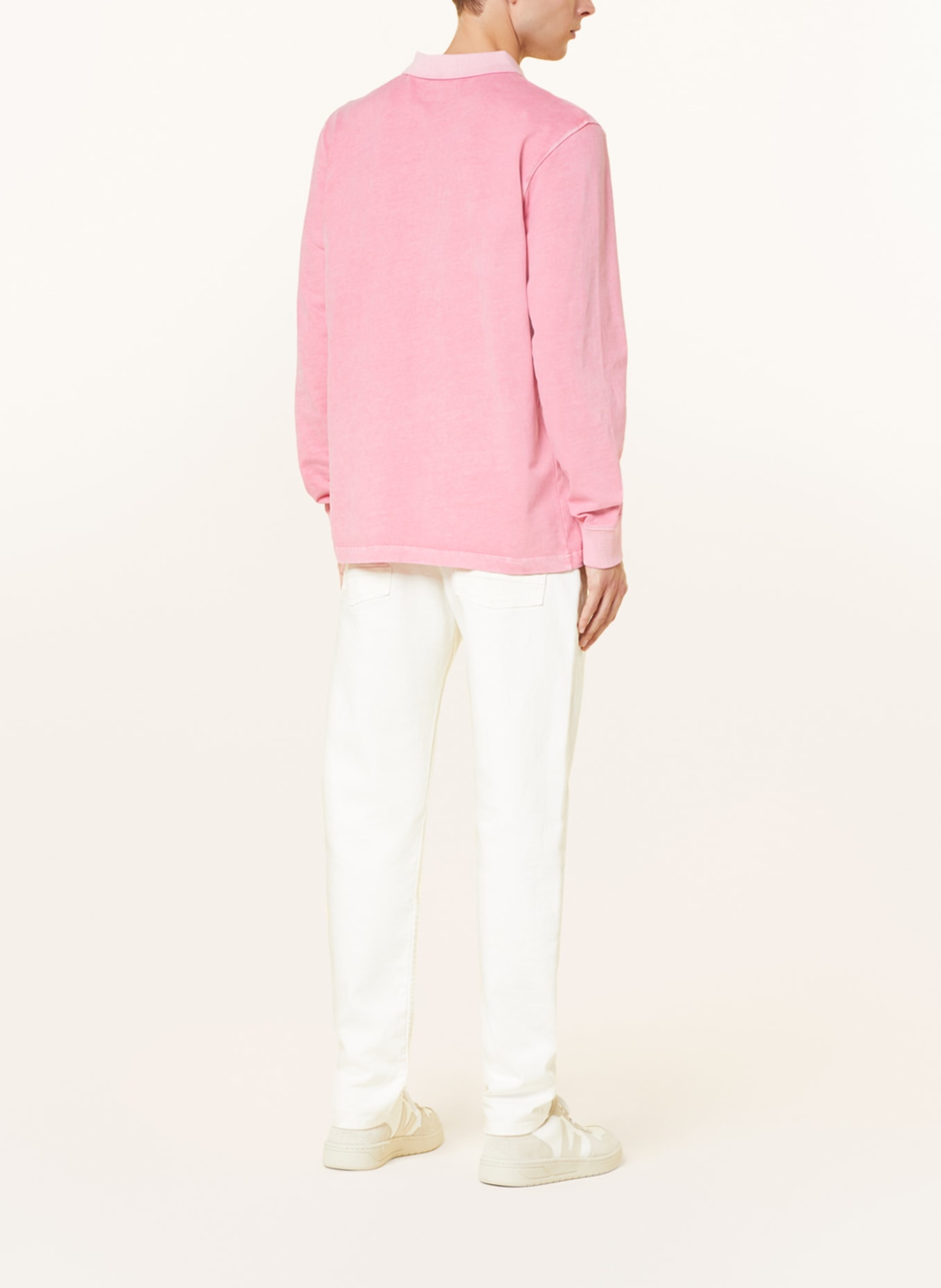 Marc O'Polo Sweatshirt fabric polo shirt regular fit, Color: PINK (Image 3)