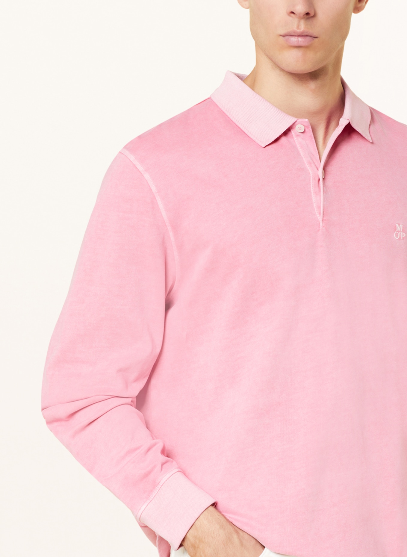 Marc O'Polo Sweatshirt fabric polo shirt regular fit, Color: PINK (Image 4)