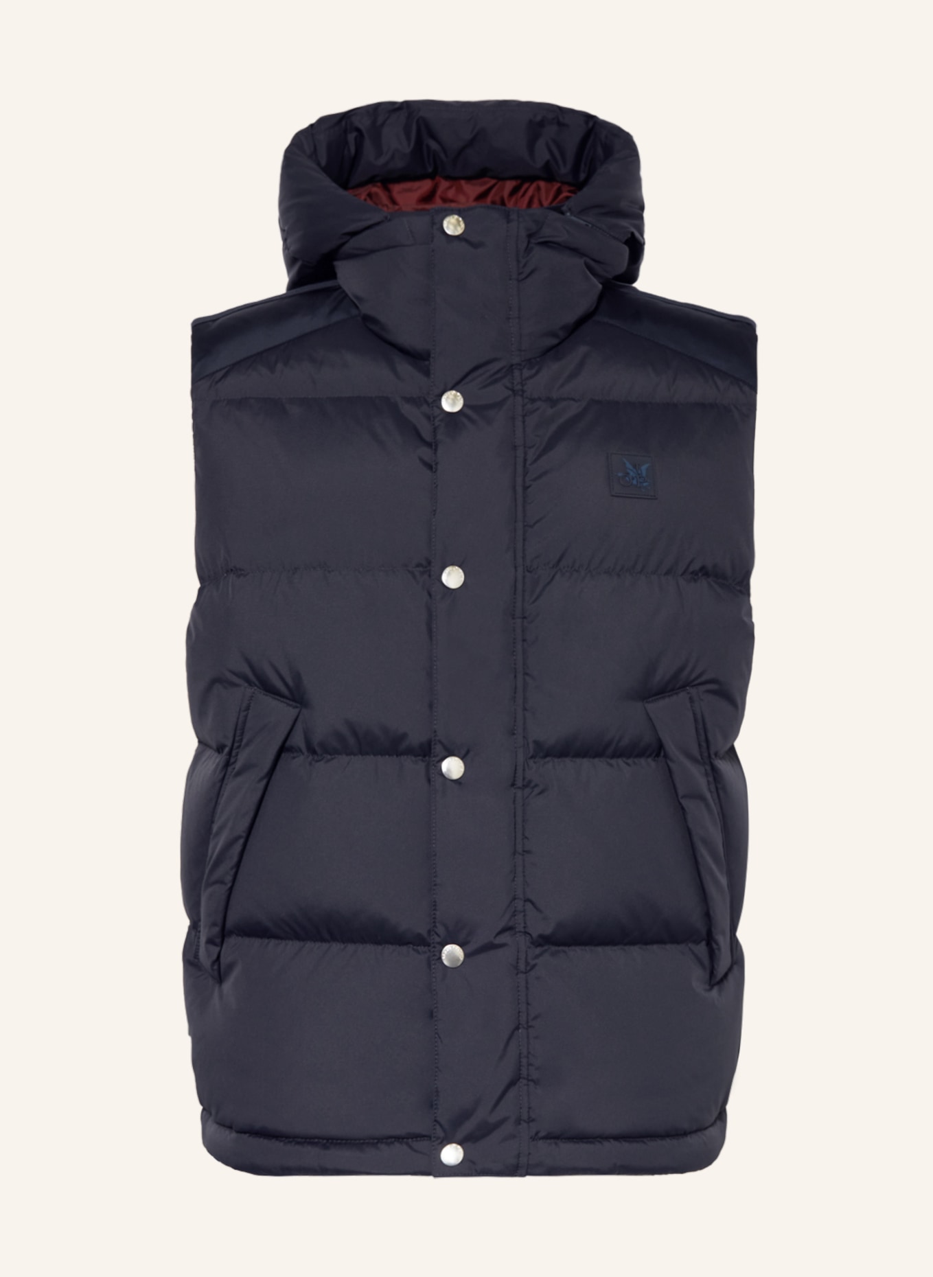 Marc O'Polo Down vest with detachable hood, Color: DARK BLUE (Image 1)