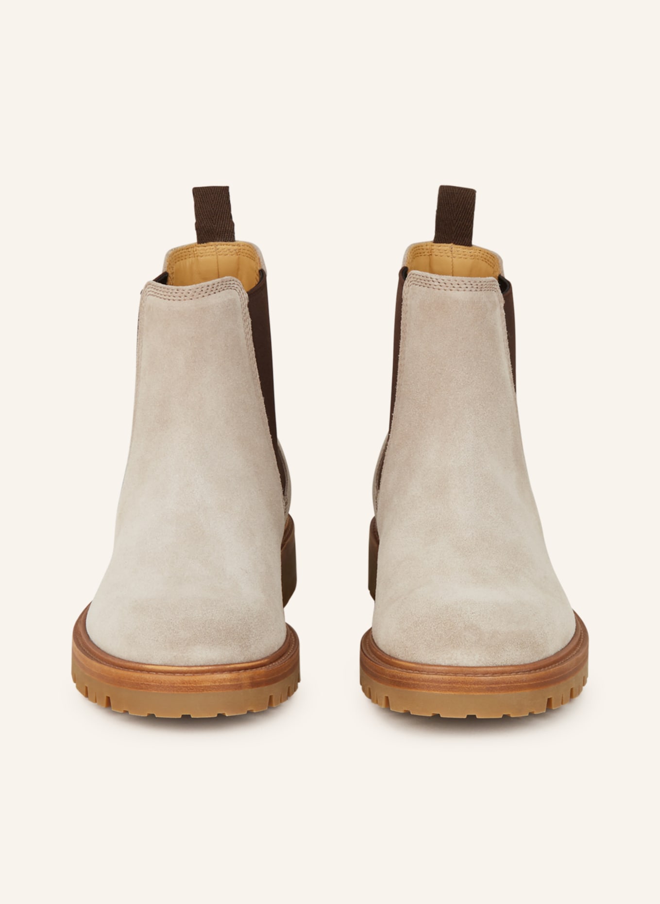 BRUNELLO CUCINELLI Chelsea-Boots, Farbe: HELLBRAUN/ DUNKELBRAUN (Bild 3)
