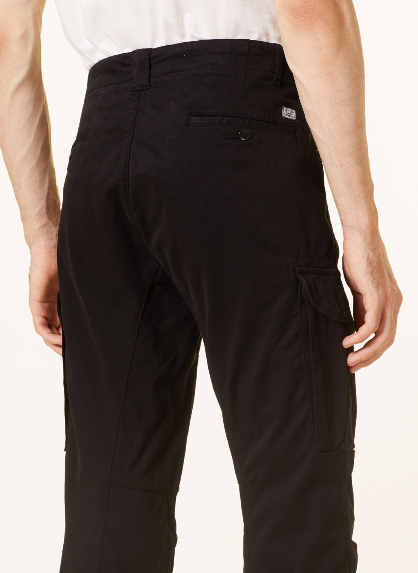 C.P. COMPANY Cargo pants ergonomic fit, Color: BLACK (Image 6)
