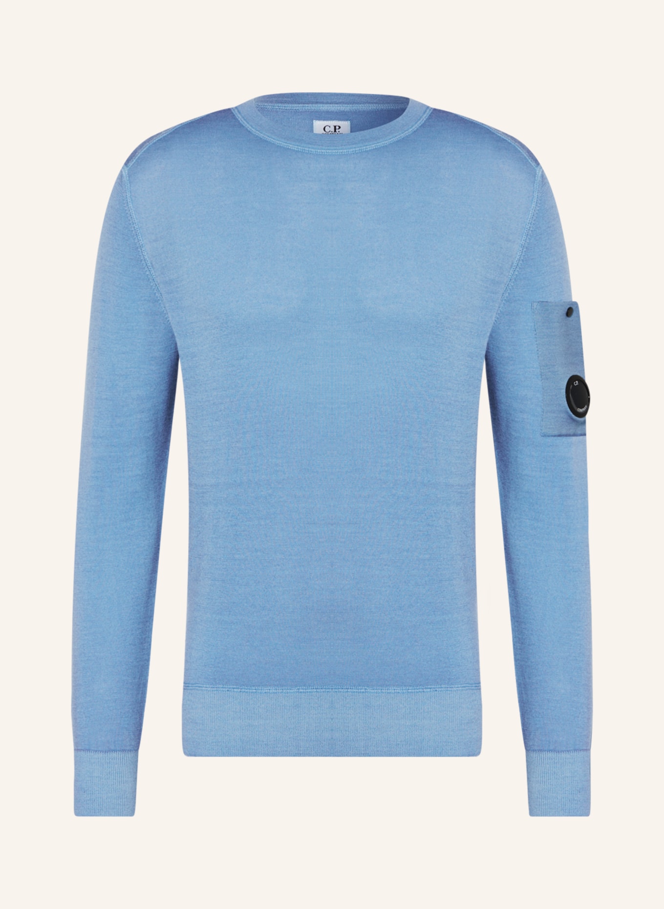 C.P. COMPANY Sweater made of merino wool, Color: LIGHT BLUE (Image 1)