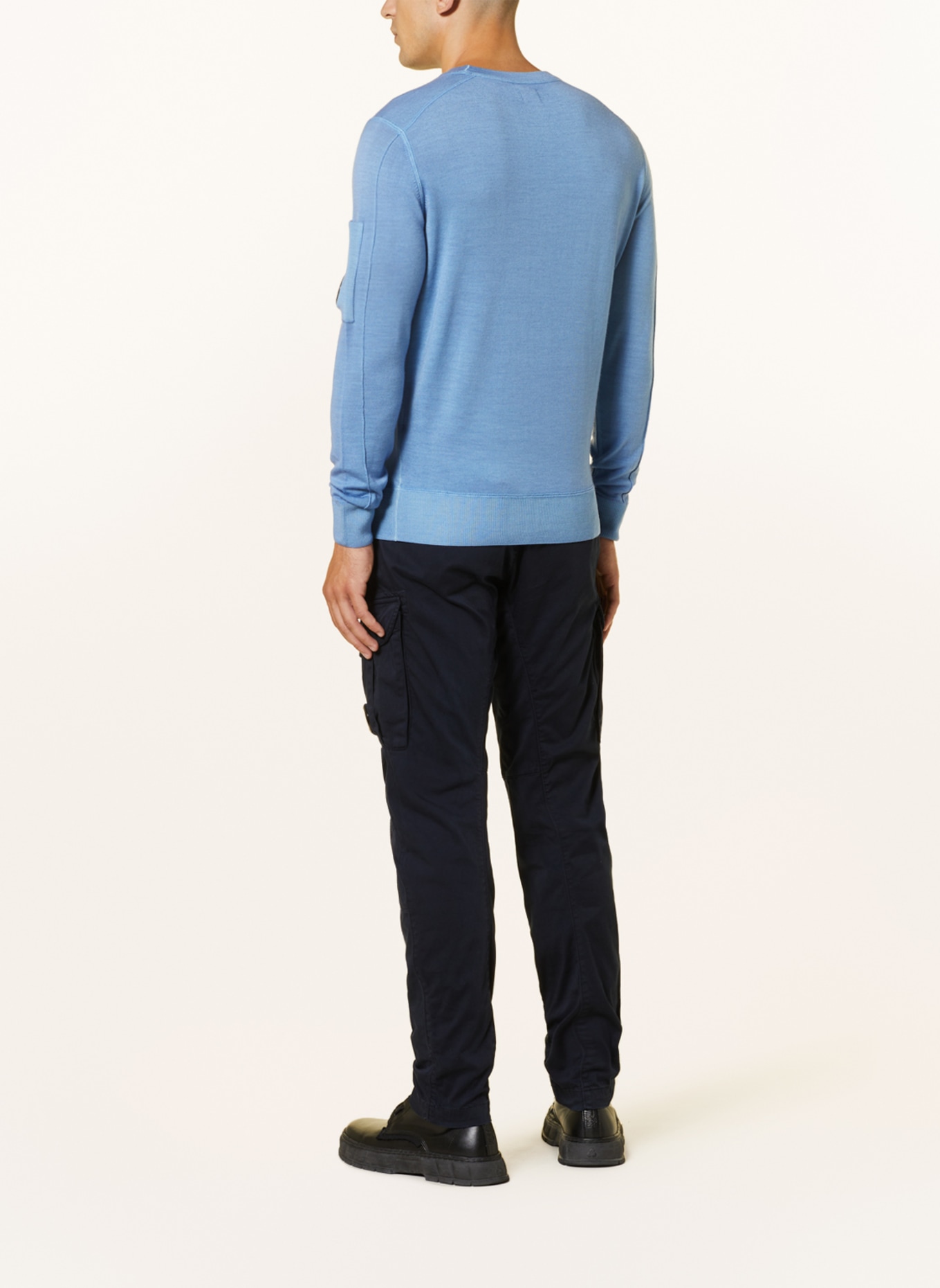 C.P. COMPANY Sweater made of merino wool, Color: LIGHT BLUE (Image 3)