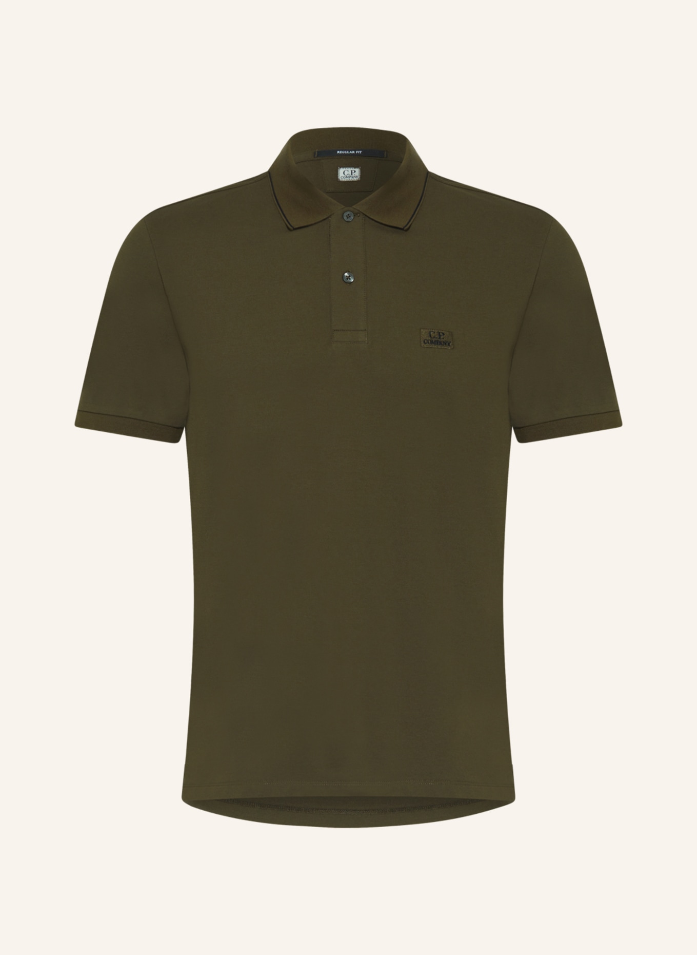 C.P. COMPANY Piqué-Poloshirt Regular Fit: KHAKI